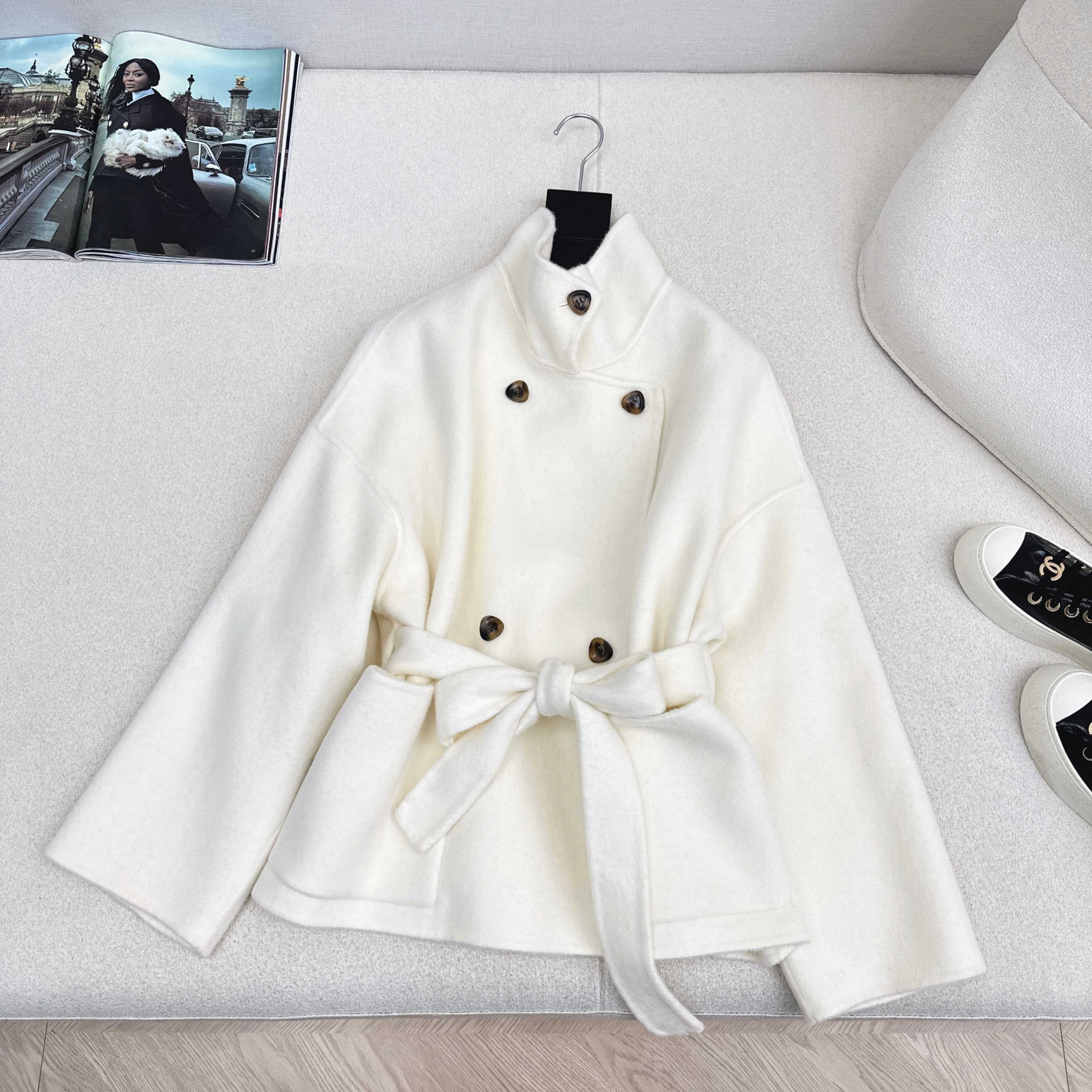 Elegant Wool-Blend Double-Faced Coat | Stylish & Versatile Outerwear 9 a1764689585044 3446