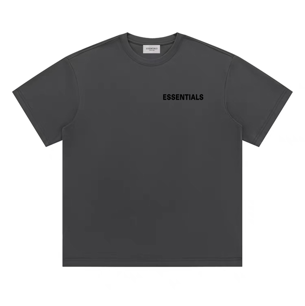 ESSENTIALS Kleidung T-Shirt Schwarz Grau Weiß Drucken Unisex Baumwolle Essential Kurzarm