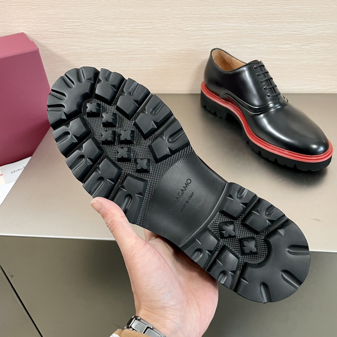 Ferragamo Classic Luxury Leather Shoe Loafer Ref 6