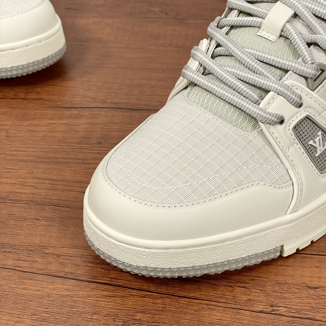 Louis Vuitton Trainer Sneaker: Beige Leather & Mesh, Iconic Design, Sizes 39-44 10 i1732536812 7396 6