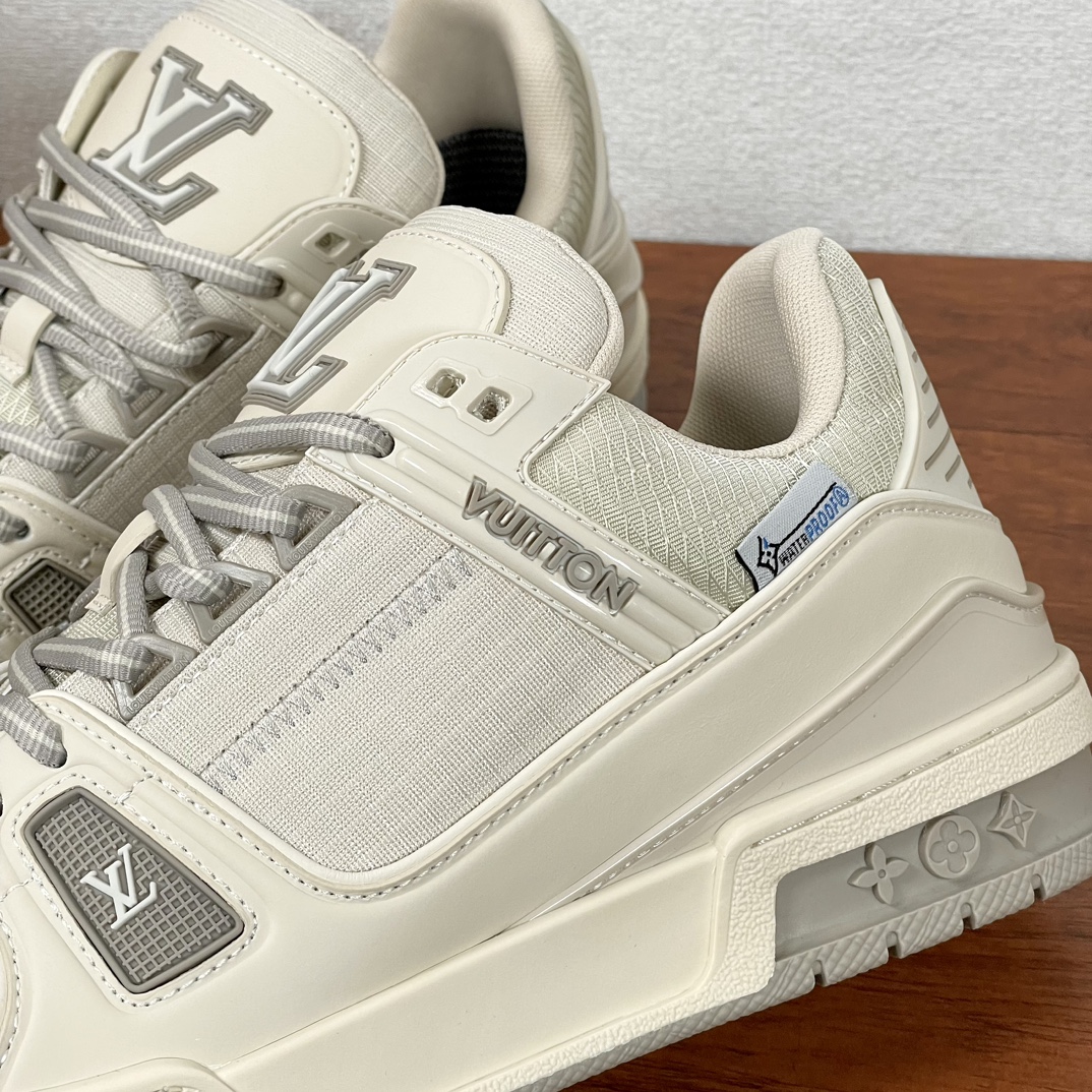 Louis Vuitton Trainer Sneaker: Beige Leather & Mesh, Iconic Design, Sizes 39-44 9 i1732536812 7723 5