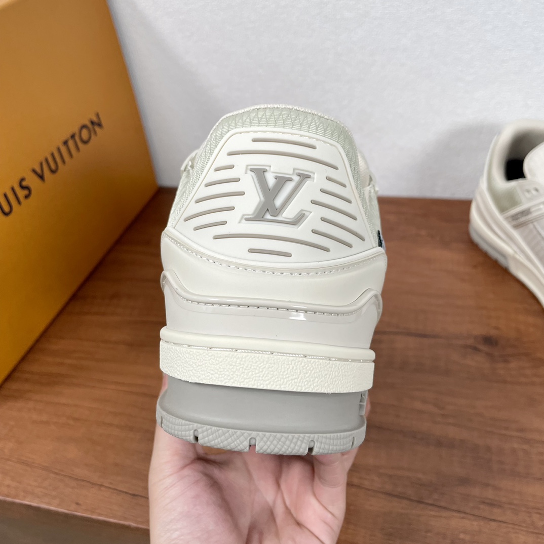 Louis Vuitton Trainer Sneaker: Beige Leather & Mesh, Iconic Design, Sizes 39-44 6 i1732536812 8964 7