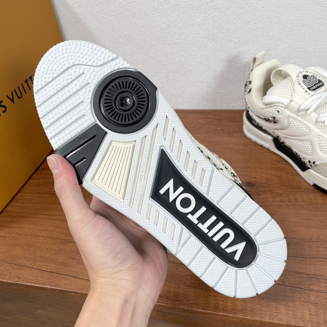 Louis Vuitton Skate Sneakers: Mesh & Leather, Studded Detail, Comfortable Fit 7 i1733402384 1343 4