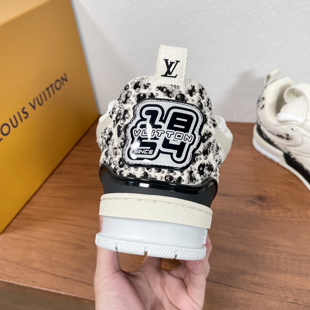 Louis Vuitton Skate Sneakers: Mesh & Leather, Studded Detail, Comfortable Fit 6 i1733402384 1400 3