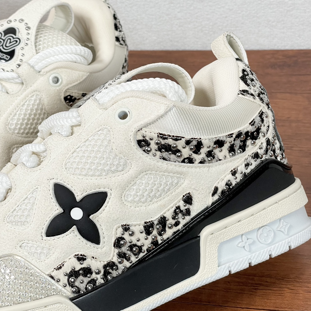 Louis Vuitton Skate Sneakers: Mesh & Leather, Studded Detail, Comfortable Fit 9 i1733402384 5841 2