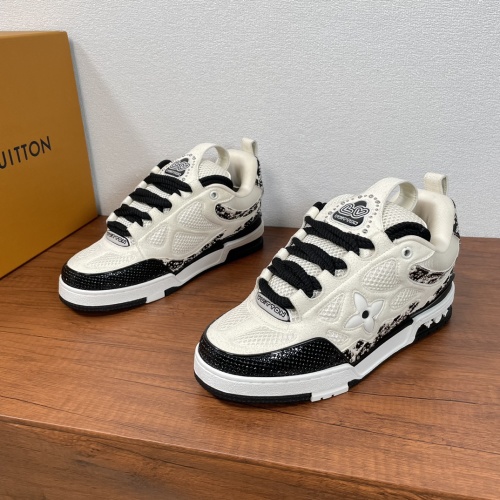 Louis Vuitton Skate Men's Sneakers White & Black Rivet Accents Size 39-44