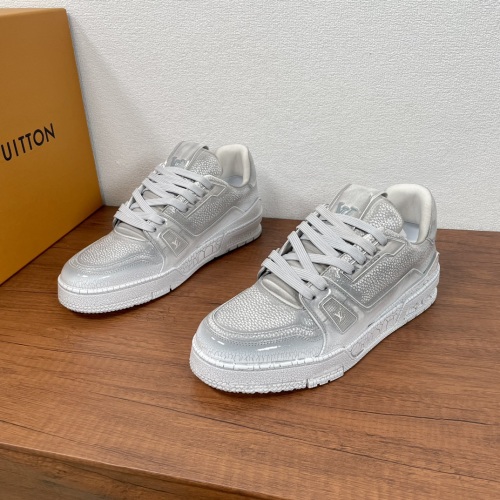 Louis Vuitton Trainer Sneakers Grijs Lederen Schoenen Heren Maat 39-44 1 Louis Vuitton Trainer Sneakers Grijs Lederen Schoenen Heren Maat 39-44