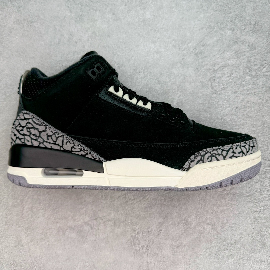 🈴福利特价
＃纯原  Air Jordan AJ3 Retro 黑水泥 -001 原楦原纸板开发 确保原