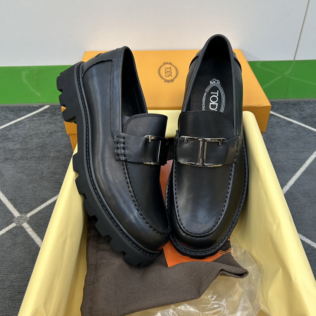 Мужские лоферы черные Tod's