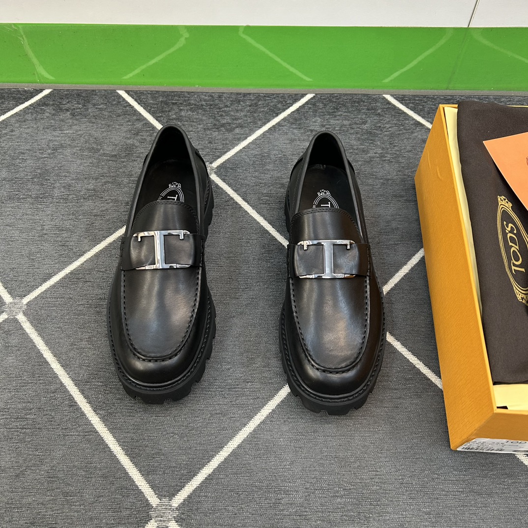 Мужские лоферы черные Tod's
