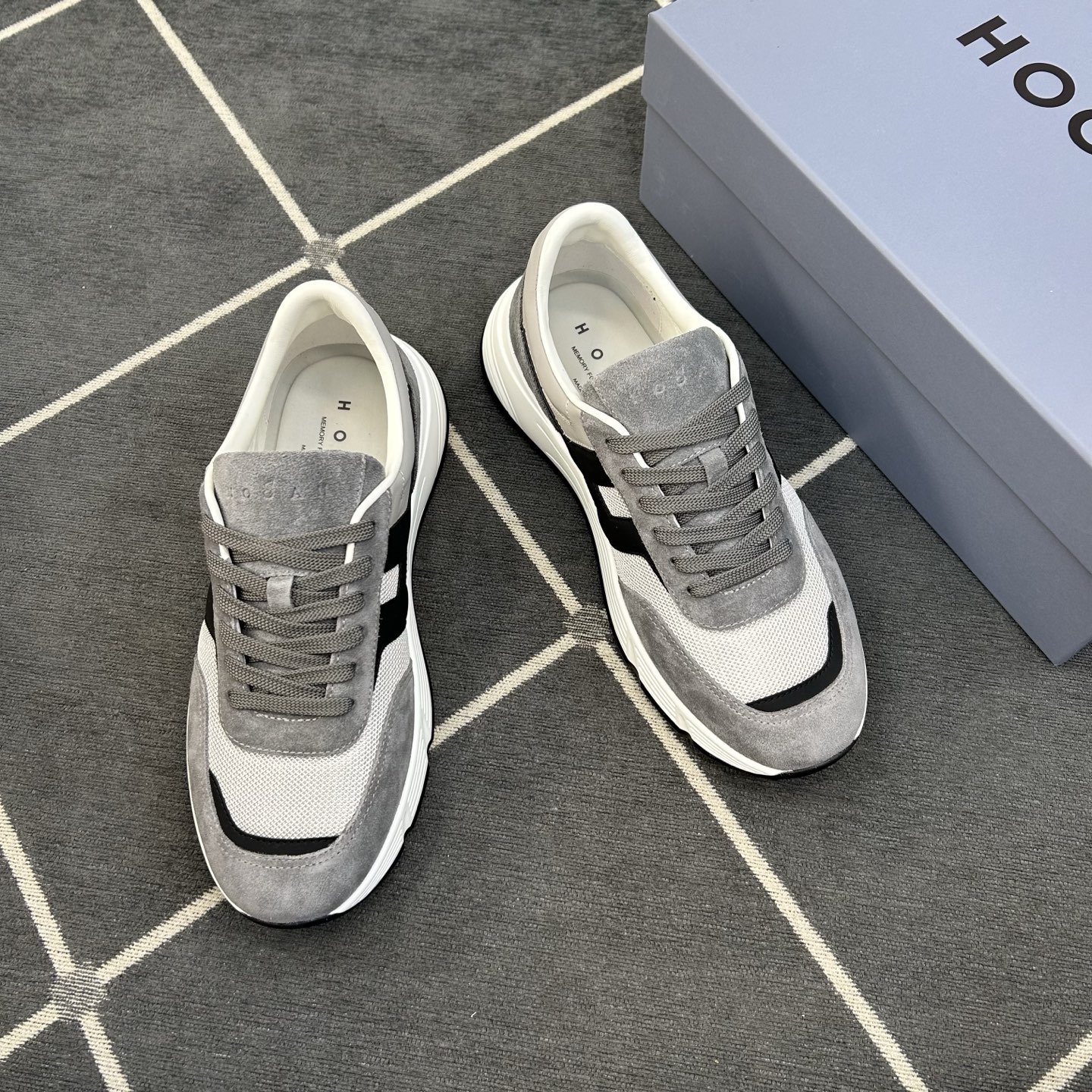 Hogan Men's Gray Suede & Leather Low-Top Sneakers - EU 39-44 4 i1744445316997 2895 0 2