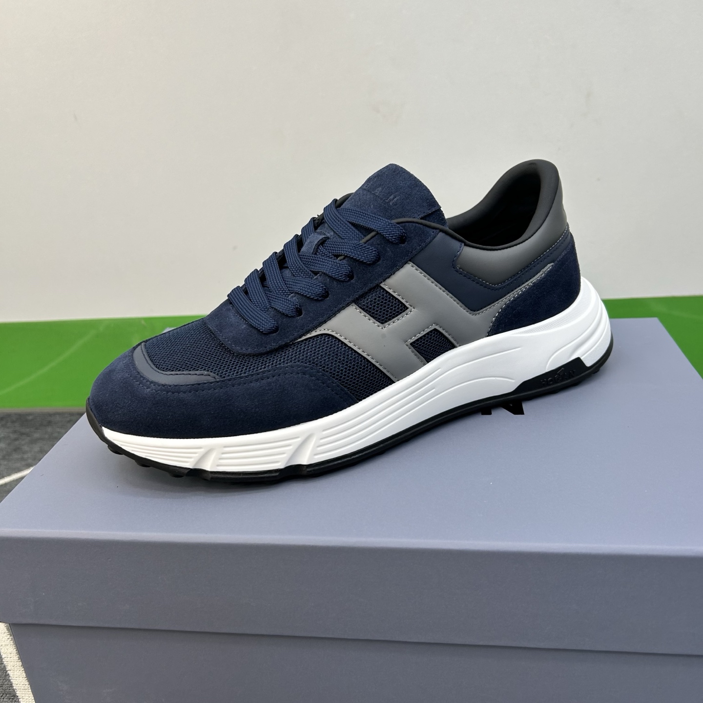 Hogan Men's Leather and Mesh Lace-Up Sneakers - Blue, Size 39-44 6 i1744445340904 396 0 4