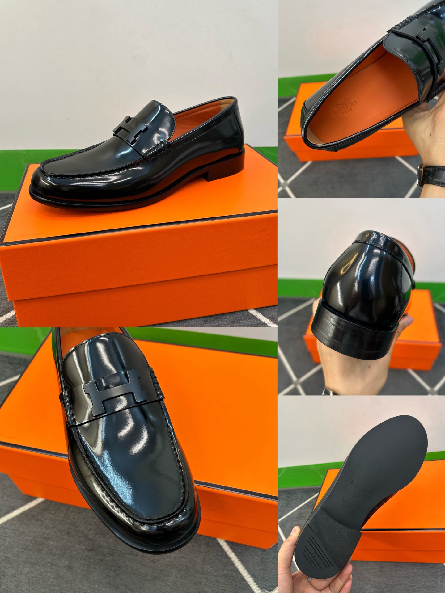 ⚠️【HMS＊】⚠️高品质，顶尖工艺品⚠️男士时尚经典乐福鞋⚠️正码：39－44(6.5一9）⚠️超轻盈