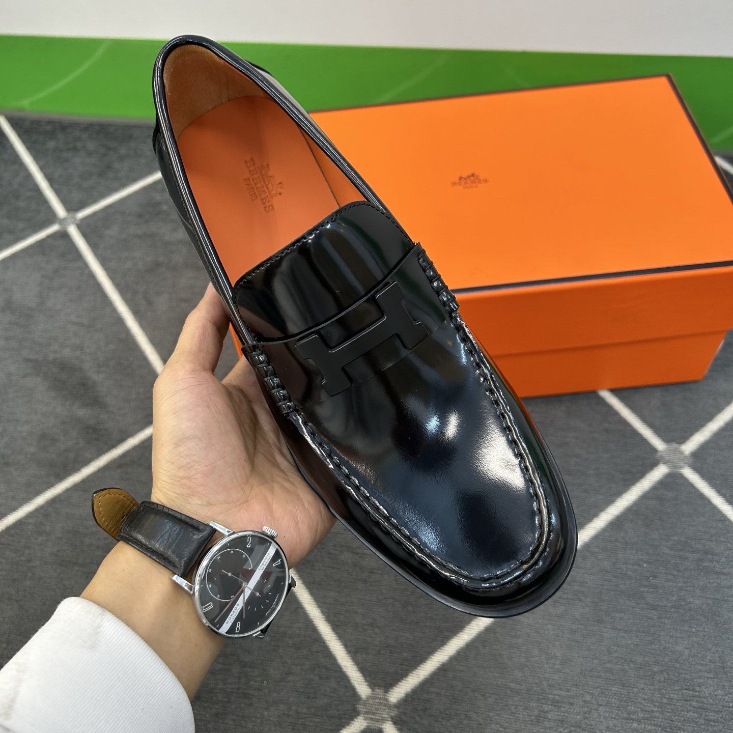 ⚠️【HMS＊】⚠️高品质，顶尖工艺品⚠️男士时尚经典乐福鞋⚠️正码：39－44(6.5一9）⚠️超轻盈