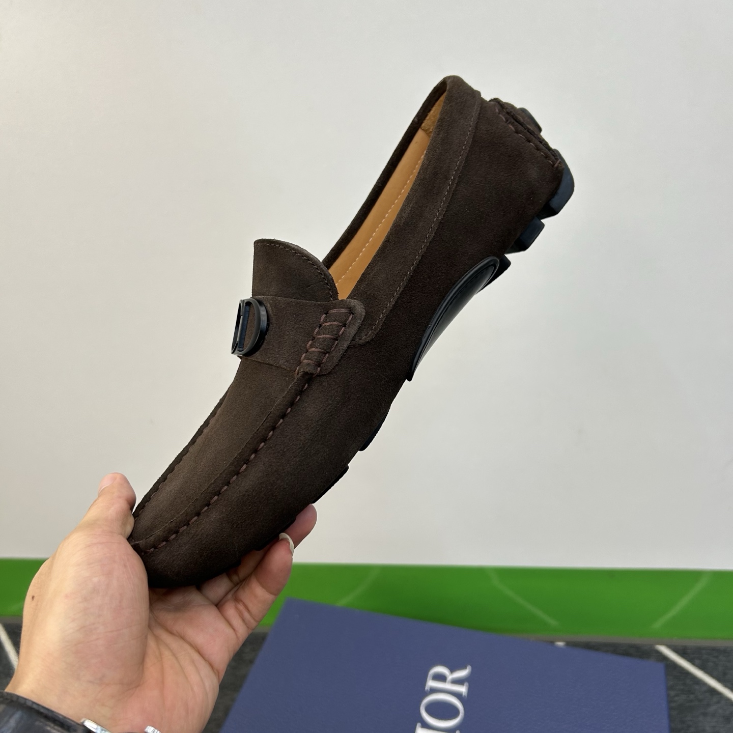 ⚠️【Dio*】⚠️驾车鞋！(豆豆款）⚠️高品质男士套脚款⚠️正码：39一44⚠️原版粒面感荔纹小牛皮！