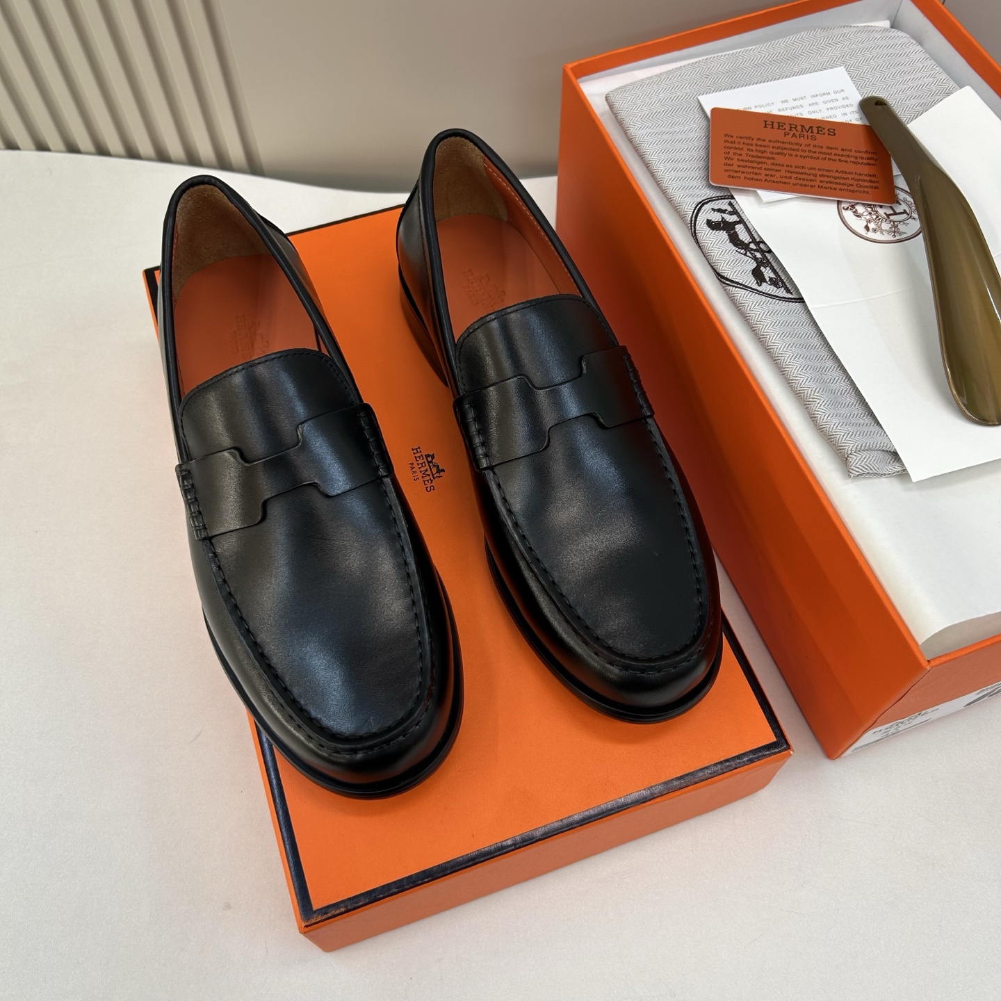 ⚠️【HMS＊】⚠️高品质，顶尖工艺品⚠️男士时尚经典乐福鞋⚠️正码：39－44(6.5一9）⚠️经典H
