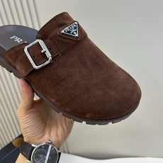 ⚠️【PRA*A】⚠️男士皮革穆勒鞋⚠️码数:39 -44(45.46订做)⚠️春夏最新款!经典简约包头 ⚠️【PRA*A】⚠️男士皮革穆勒鞋⚠️码数:39 -44(45.46订做)⚠️春夏最新款!经典简约包头