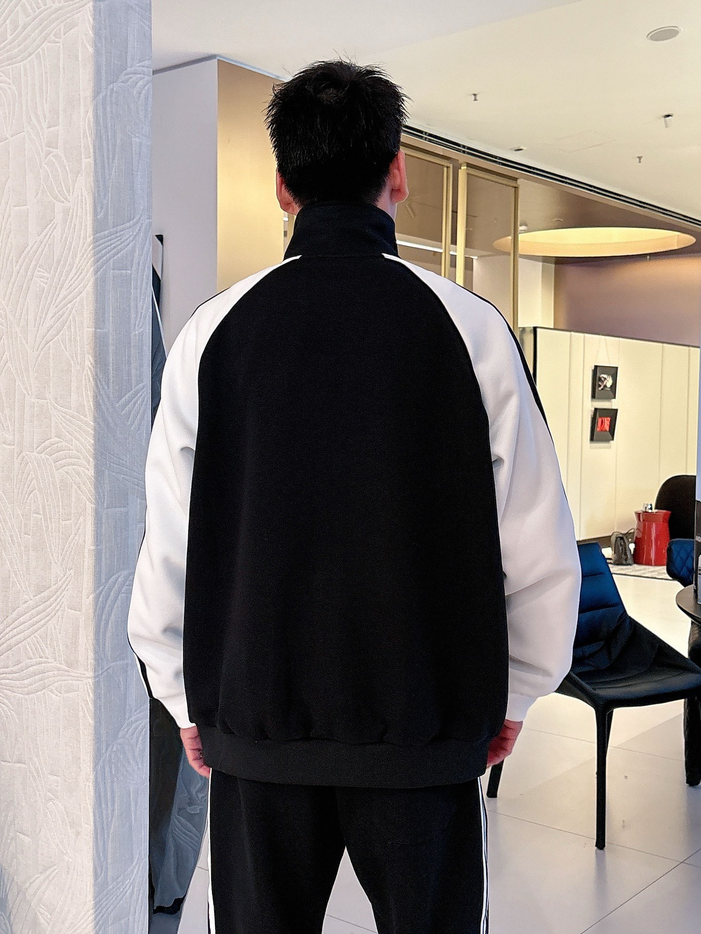 Prada Men's Black & White Two-Piece Tracksuit with Logo Embroidery, M-3XL 14 i1758471218153 3175 0 1