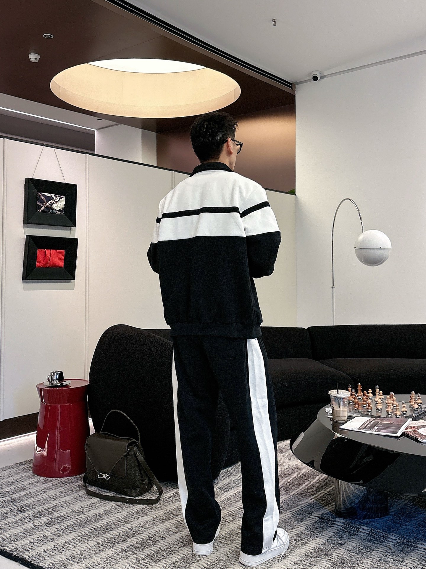 Dior Black & White Knit Tracksuit Set - Embroidered Logo, Casual Style 15 i1758471588877 2958 0 9