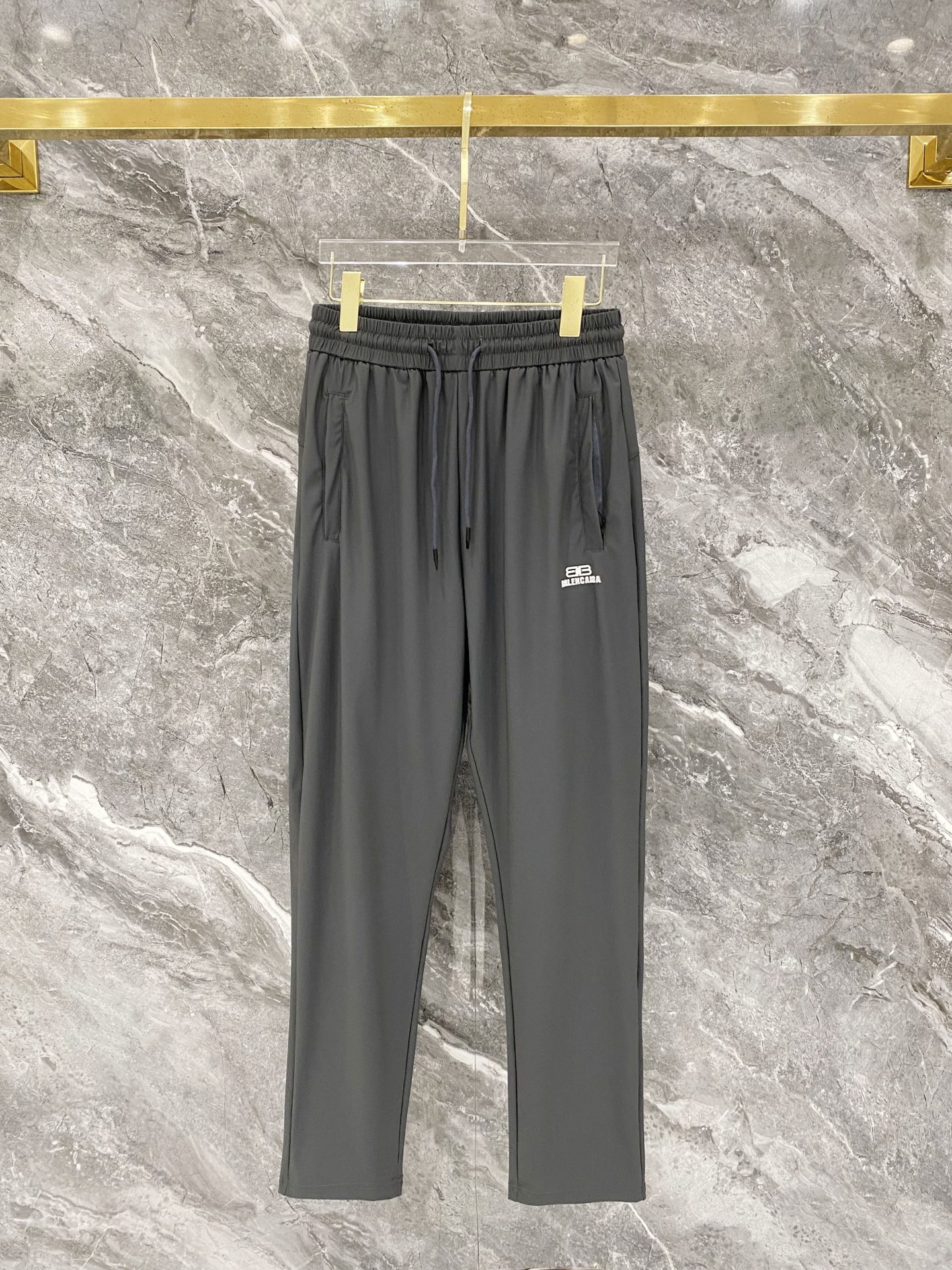 Pantalón casual tejido P100 Balenciaga, pantalón deportivo casual de secado rápido para hombre, novedad de verano, ¡sin…
