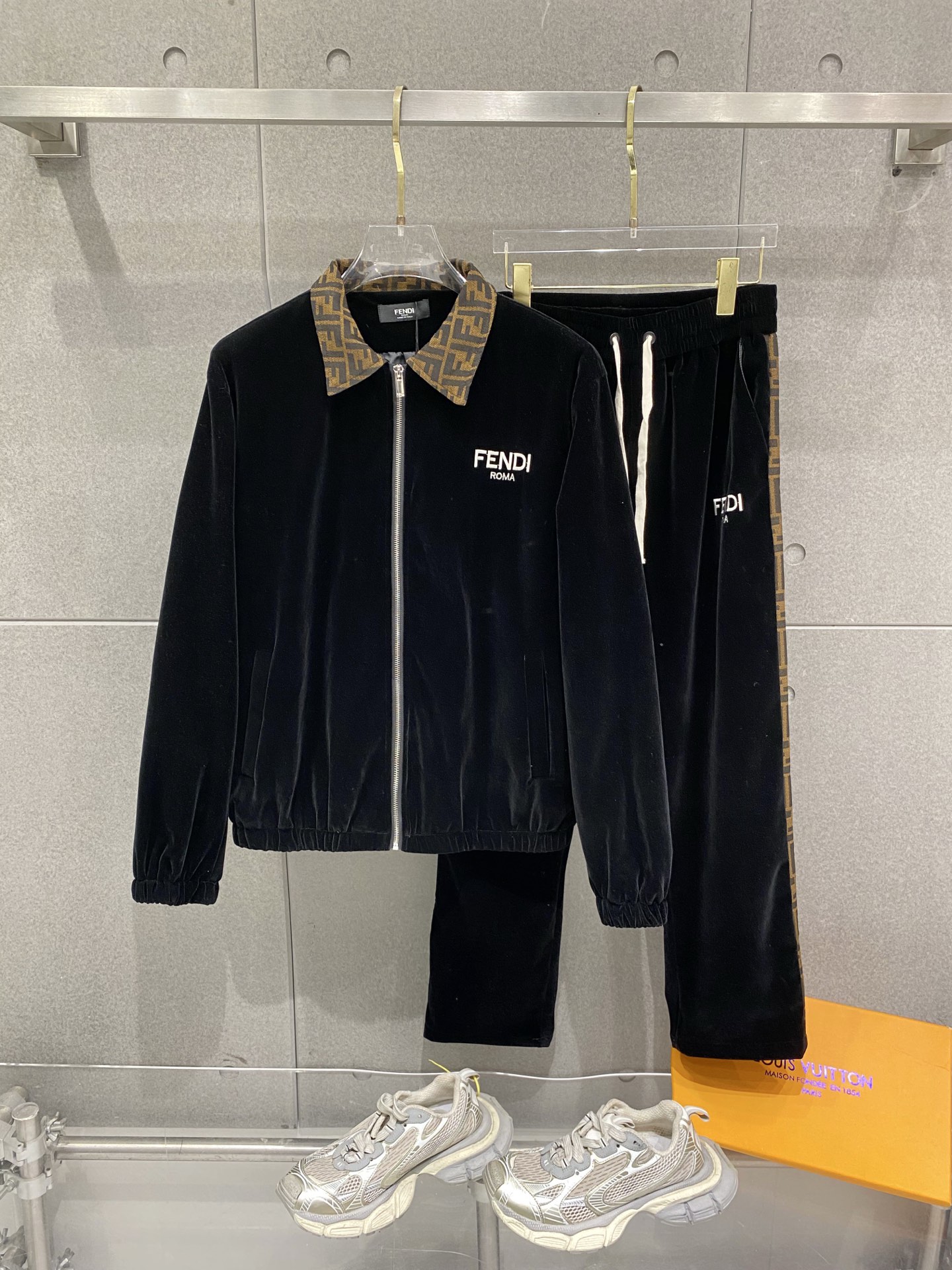 Fendi Black Collar Tracksuit
