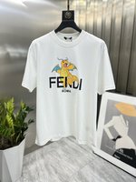 Fendi Clothing T-Shirt Spring/Summer Collection Short Sleeve