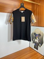 Burberry Clothing T-Shirt Spring/Summer Collection Short Sleeve