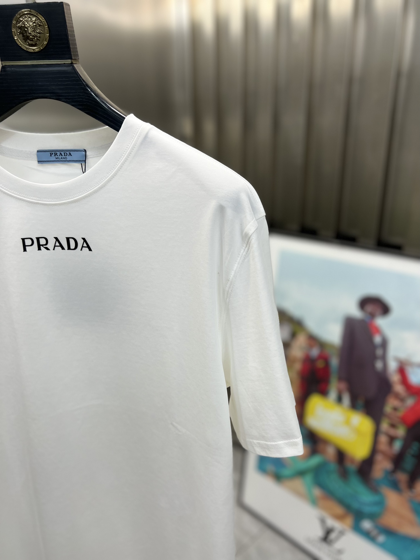 ️Prada/普拉达2024年春夏新品上新三标齐全圆领短袖T恤好货不用过多介绍看细节专柜码数M-XXXL