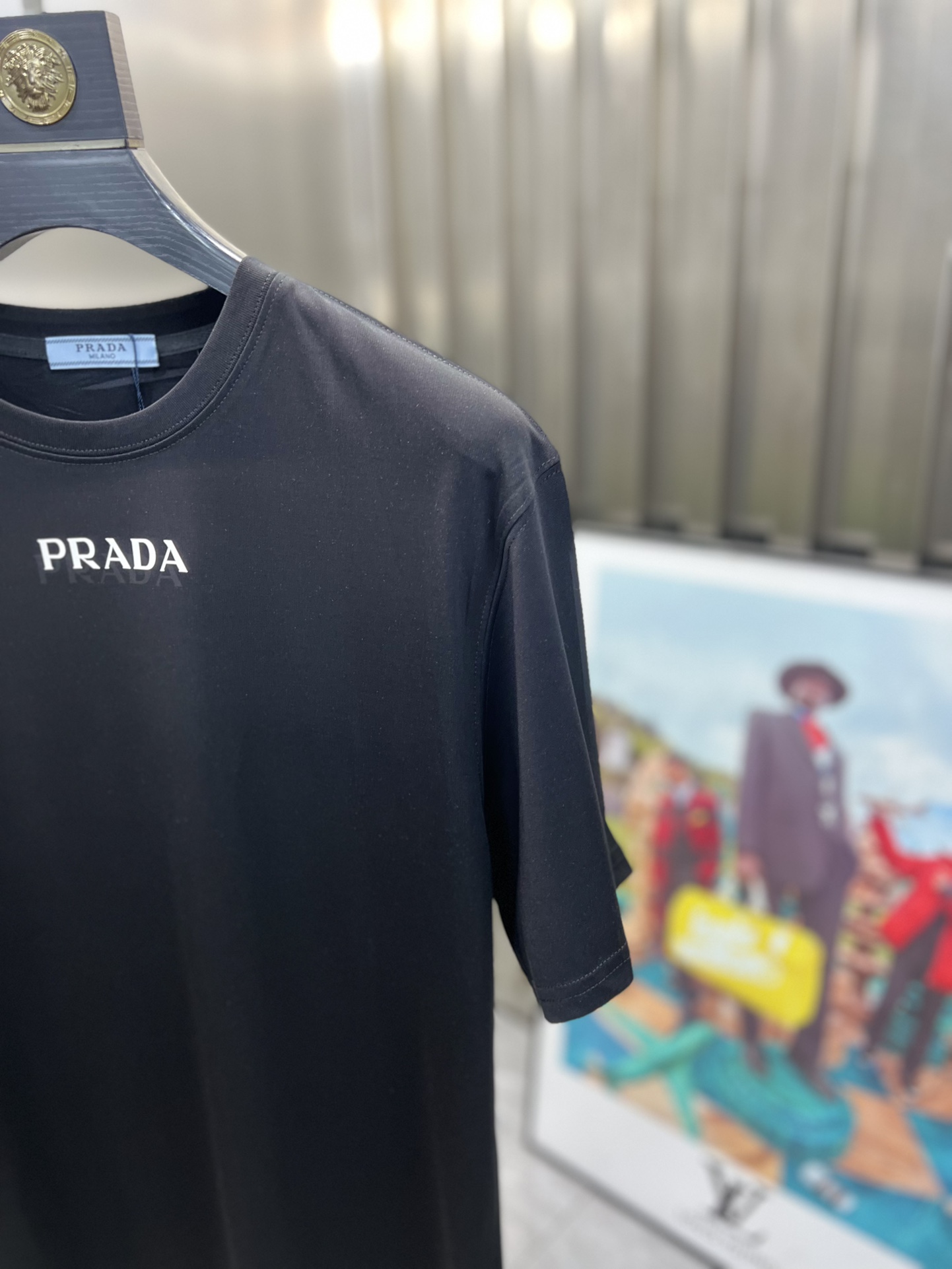 ️Prada/普拉达2024年春夏新品上新三标齐全圆领短袖T恤好货不用过多介绍看细节专柜码数M-XXXL