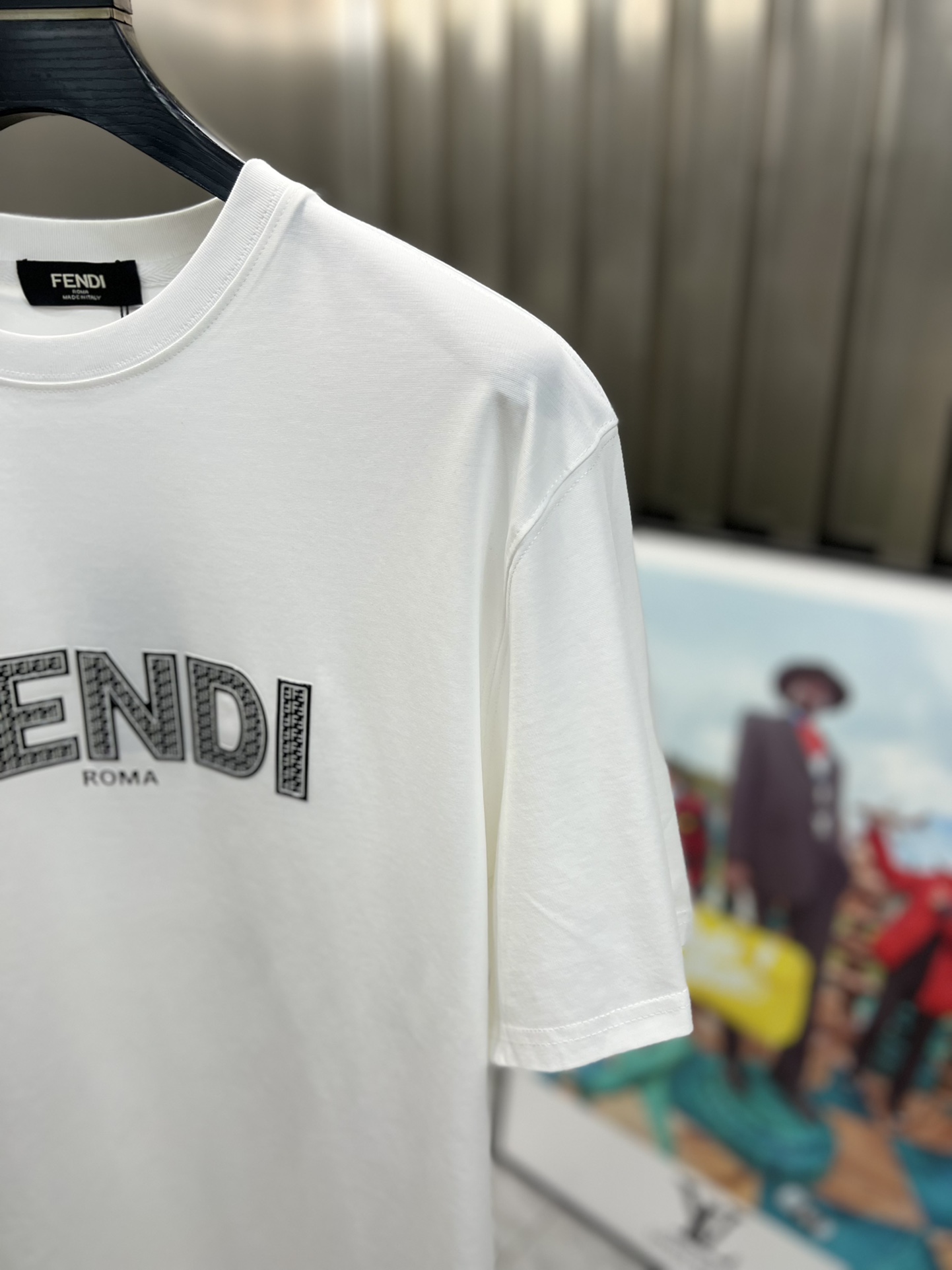 ️Fendi/芬迪2024年春夏新品上新三标齐全圆领短袖T恤好货不用过多介绍看细节专柜码数M-XXXL1