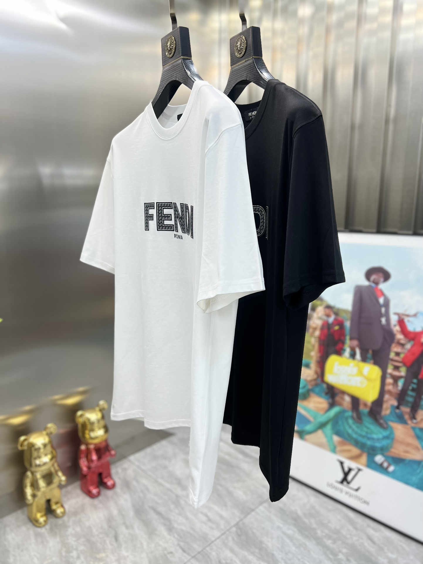 ️Fendi/芬迪2024年春夏新品上新三标齐全圆领短袖T恤好货不用过多介绍看细节专柜码数M-XXXL1