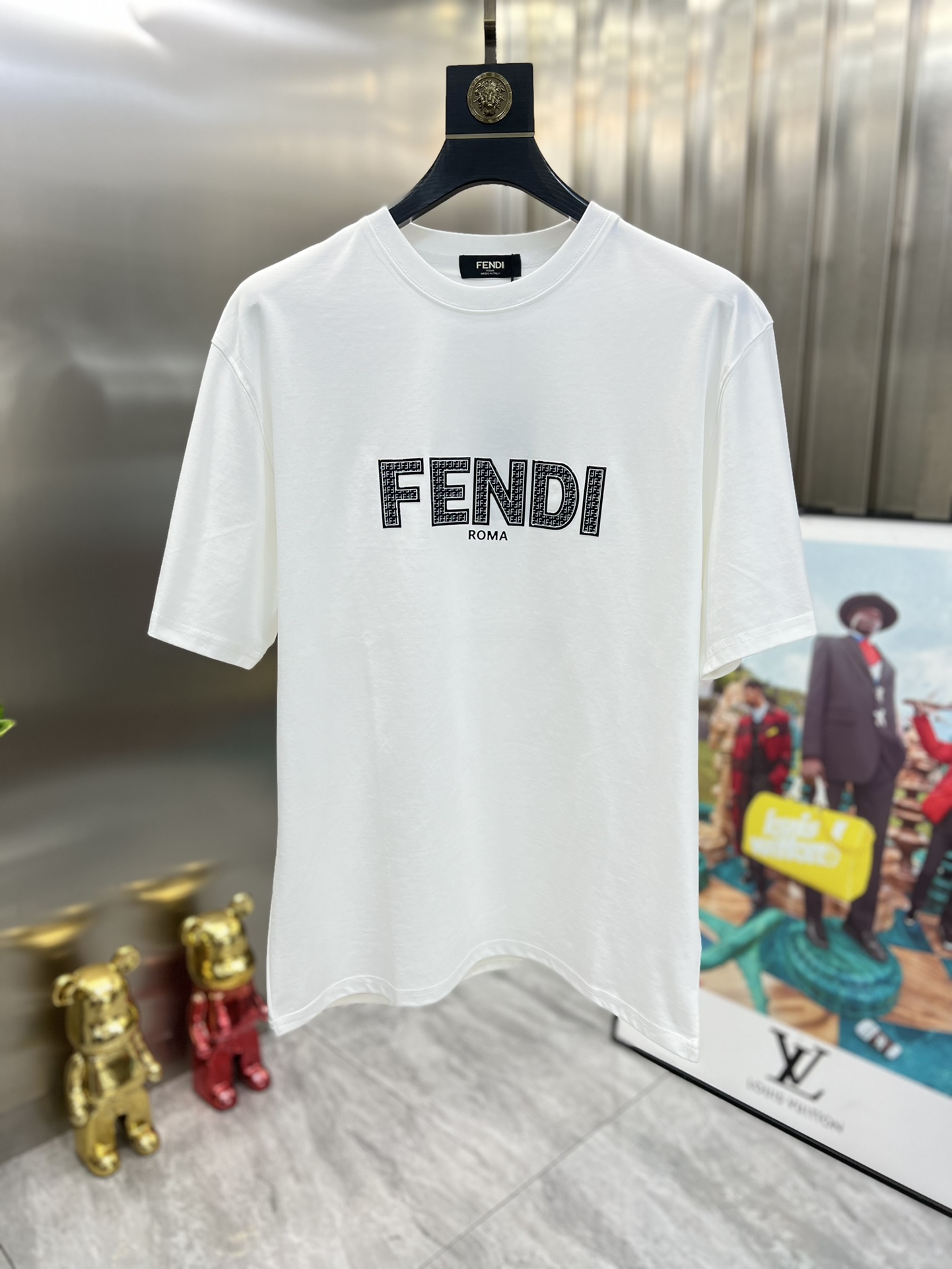 ️Fendi/芬迪2024年春夏新品上新三标齐全圆领短袖T恤好货不用过多介绍看细节专柜码数M-XXXL1