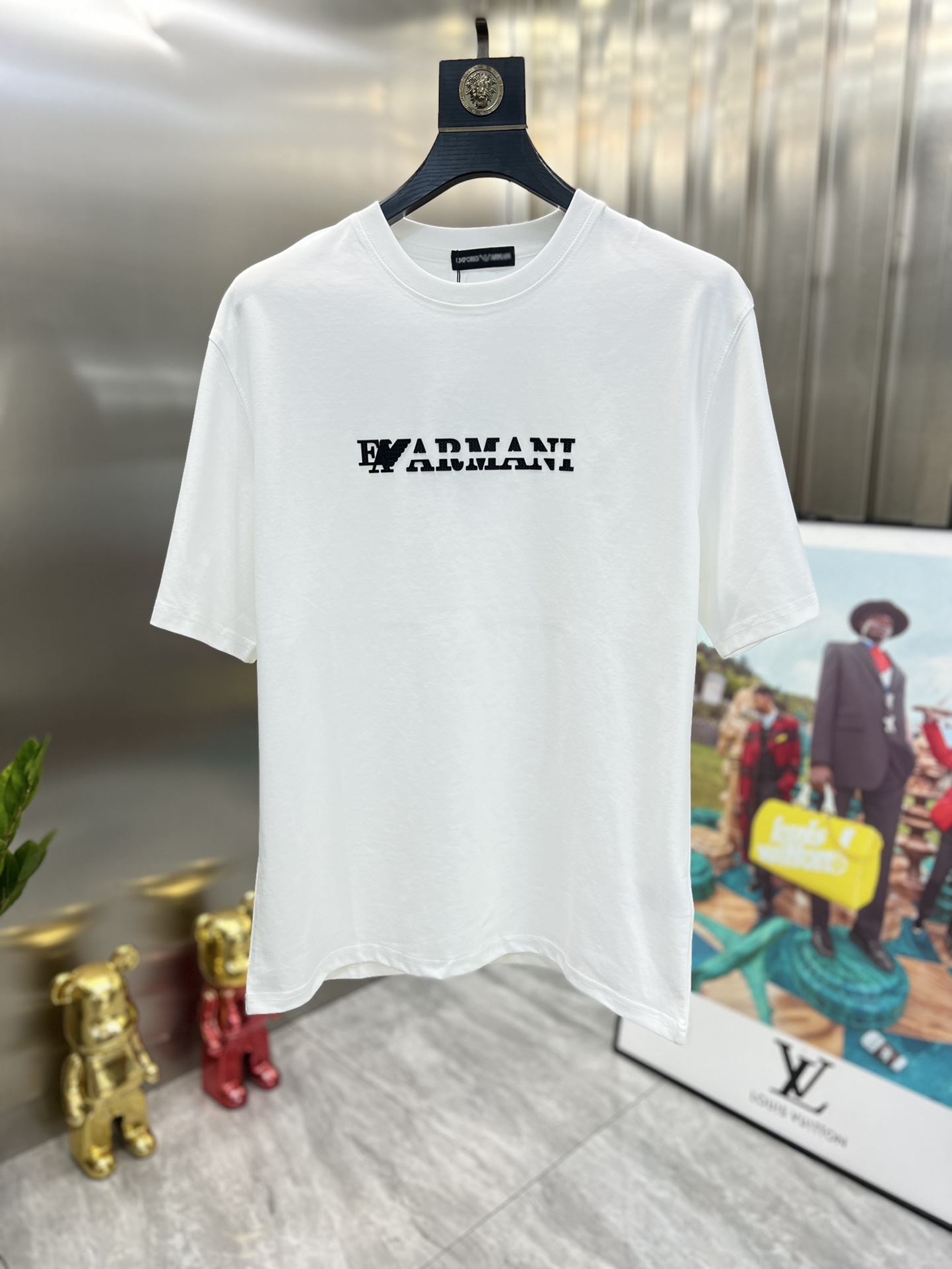 ️Armani/阿玛尼2024年春夏新品上新三标齐全圆领短袖T恤好货不用过多介绍看细节专柜码数M-XXX