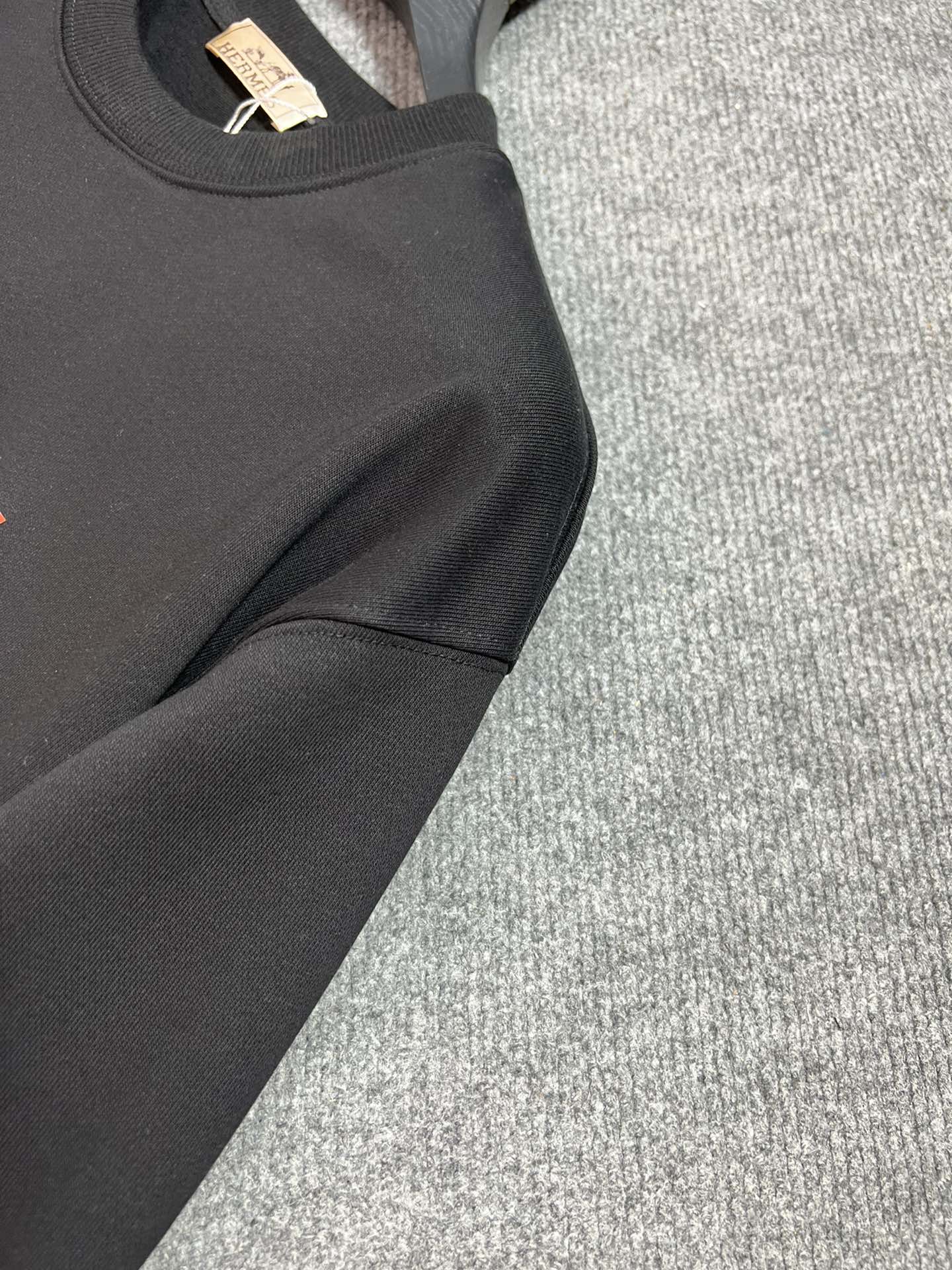 Hermes Black Cotton Sweatshirt with Horse Graphic for Men Casual Daily Wear 7 i1727359455 7026 1