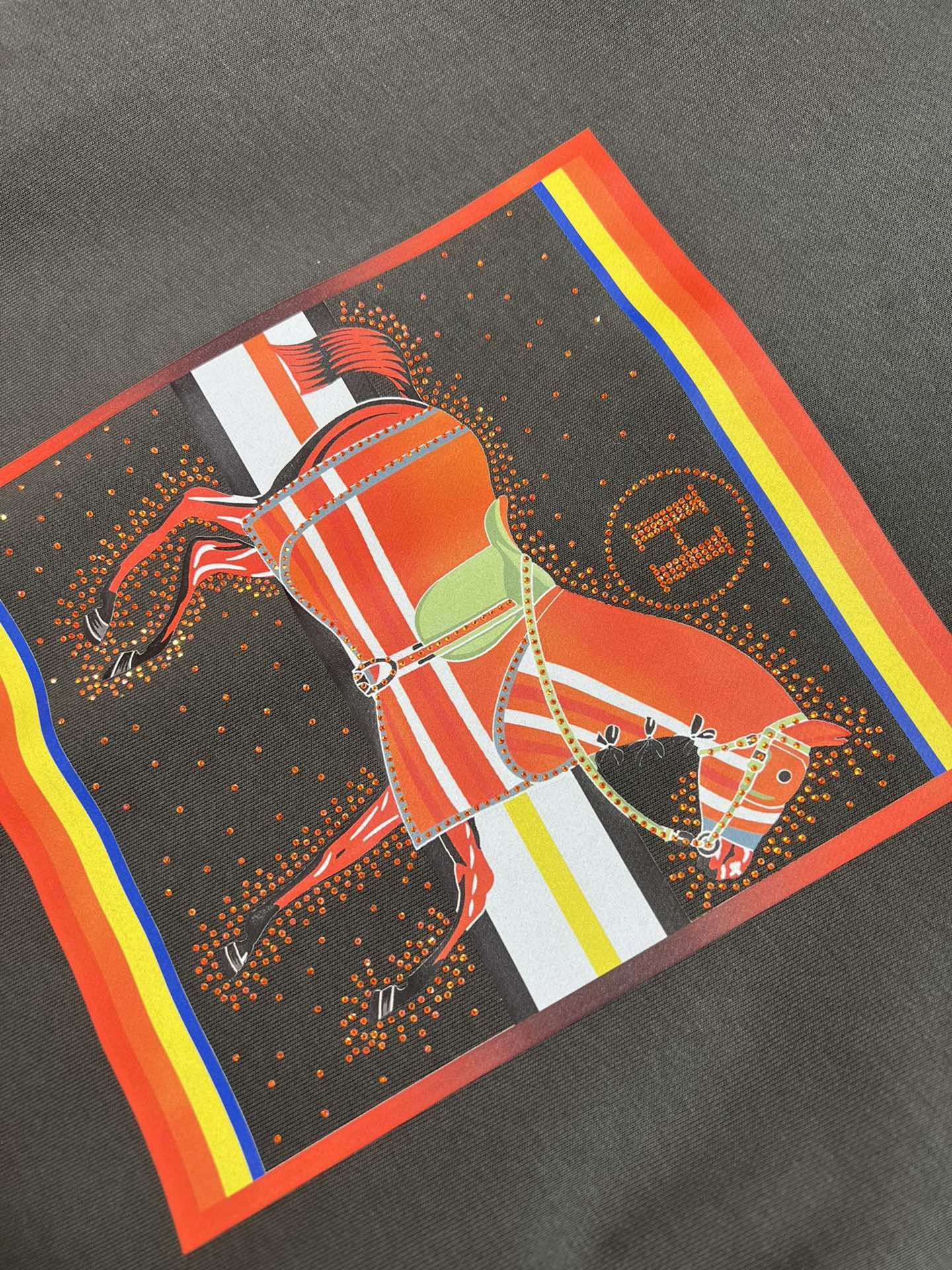 Hermès Men's Horse Graphic Print Crew Neck Sweatshirt - Casual Pullover 5 i1727359512 1768 7
