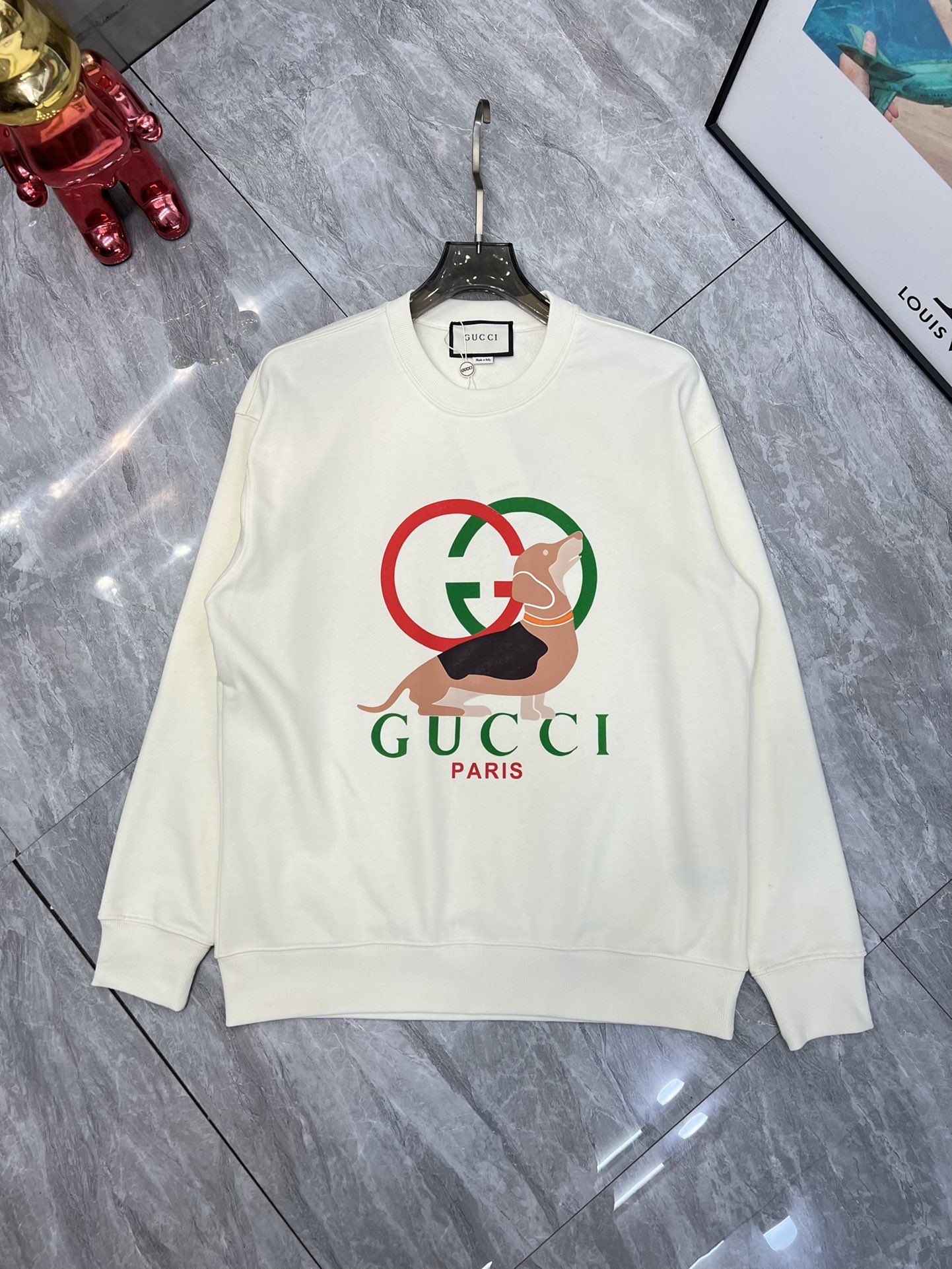 NO:524989,Gucci/Gucci 2025 autumn and winter new products, complete three standards, 380g couple round neck pure cotton sweatshirts, good products do not need to be introduced too much, look at the details, counter code M-XXXL 175/140 Suggestions,,gucci,hoodie,sweatshirts,alexander wang19860909Gucci/古奇 2025秋冬新品 三标齐全 380g情侣款圆领纯棉卫衣 好货不用过多介绍 看细节 专柜码数 M-XXXL 175/140建议L,,gucci,hoodie,sweatshirts,alexander wang,Men's clothing