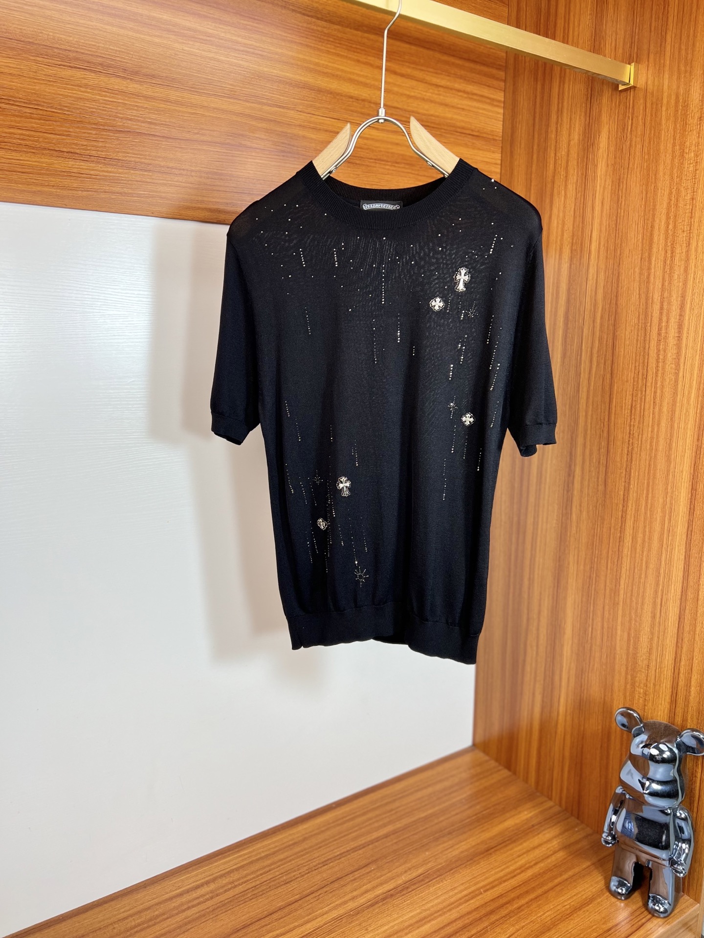 NO:137475,ch/Croxin 2025 new spring and summer products are available in new products, complete three standards, round neck knitted short-sleeved T-shirts, no need to introduce too much good products, look at the details, counter number M-XXXXL 175/140 Suggestions L,,chrome hearts, T-shirt,tees, t-shirt,alexander wang19860909ch/克罗心 2025年春夏新品上新 三标齐全 圆领针织短袖T恤 好货不用过多介绍 看细节 专柜码数M-XXXXL 175/140建议L,,chrome hearts,T-shirt,tees，t-shirt,alexander wang,Men's clothing