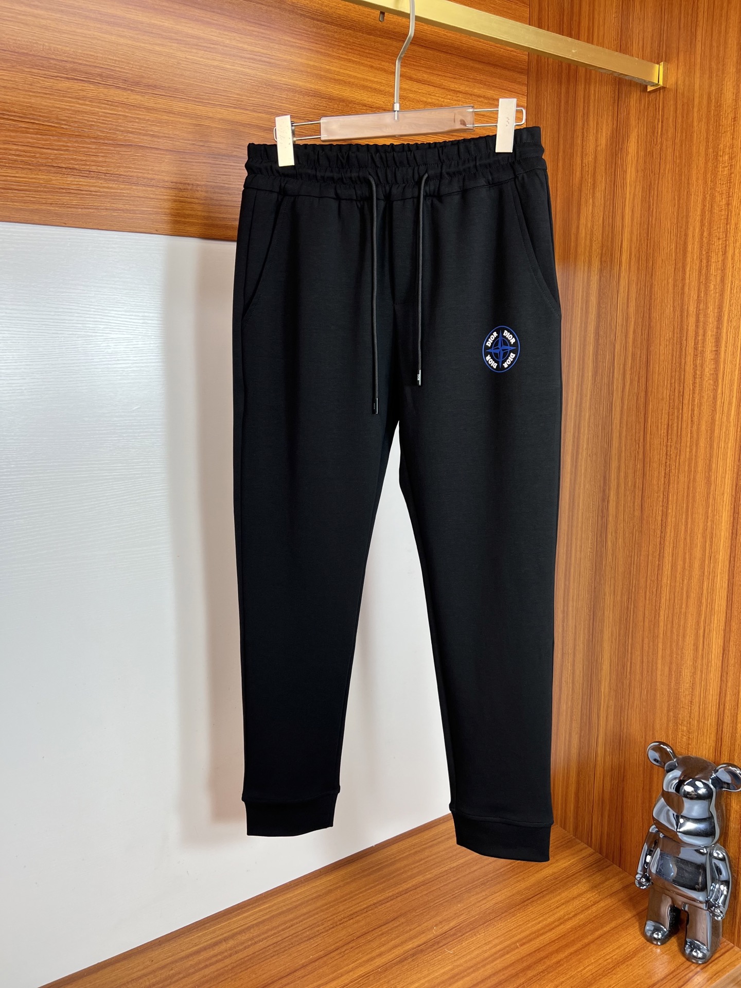 Stone Island Men's Black Casual Pants 2025 Autumn/Winter Collection