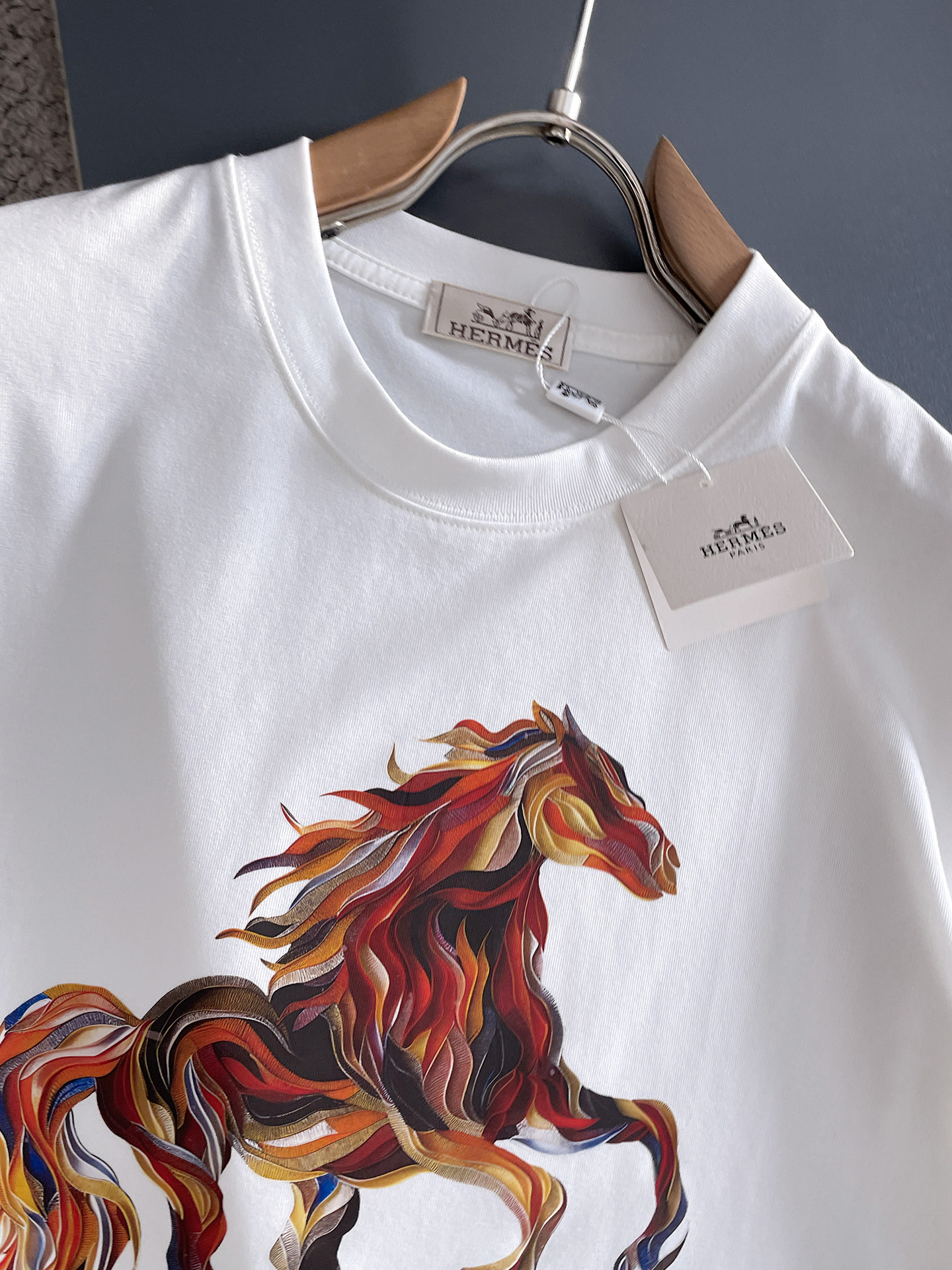 🖤hermes/爱马仕 2026年春夏新品上新 三标齐全 纯棉圆领短袖T恤 专柜码数：M-XXXL 17