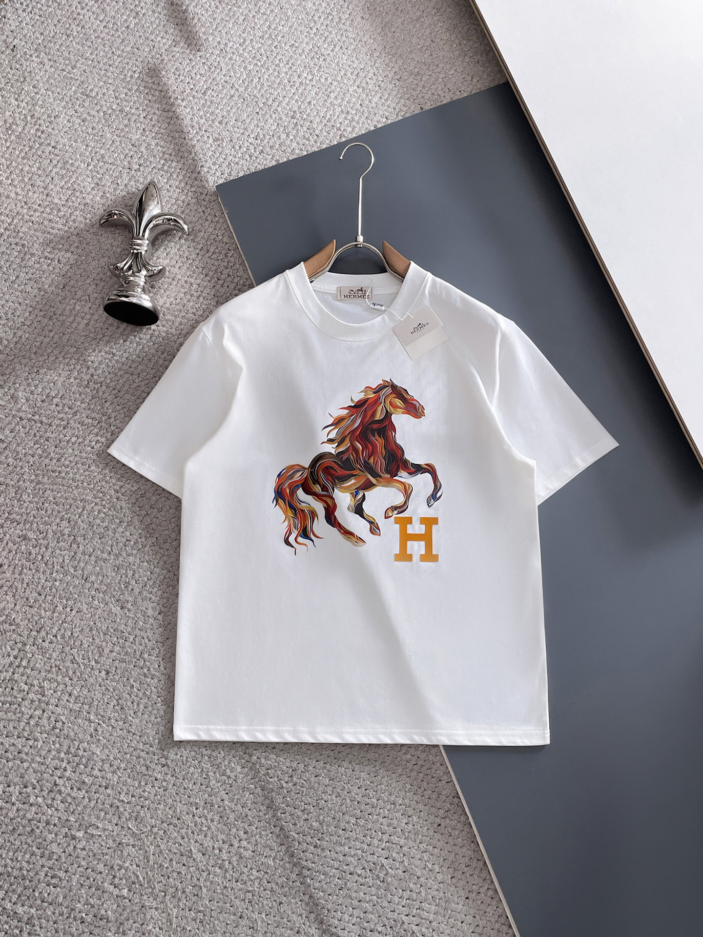🖤hermes/爱马仕 2026年春夏新品上新 三标齐全 纯棉圆领短袖T恤 专柜码数：M-XXXL 17