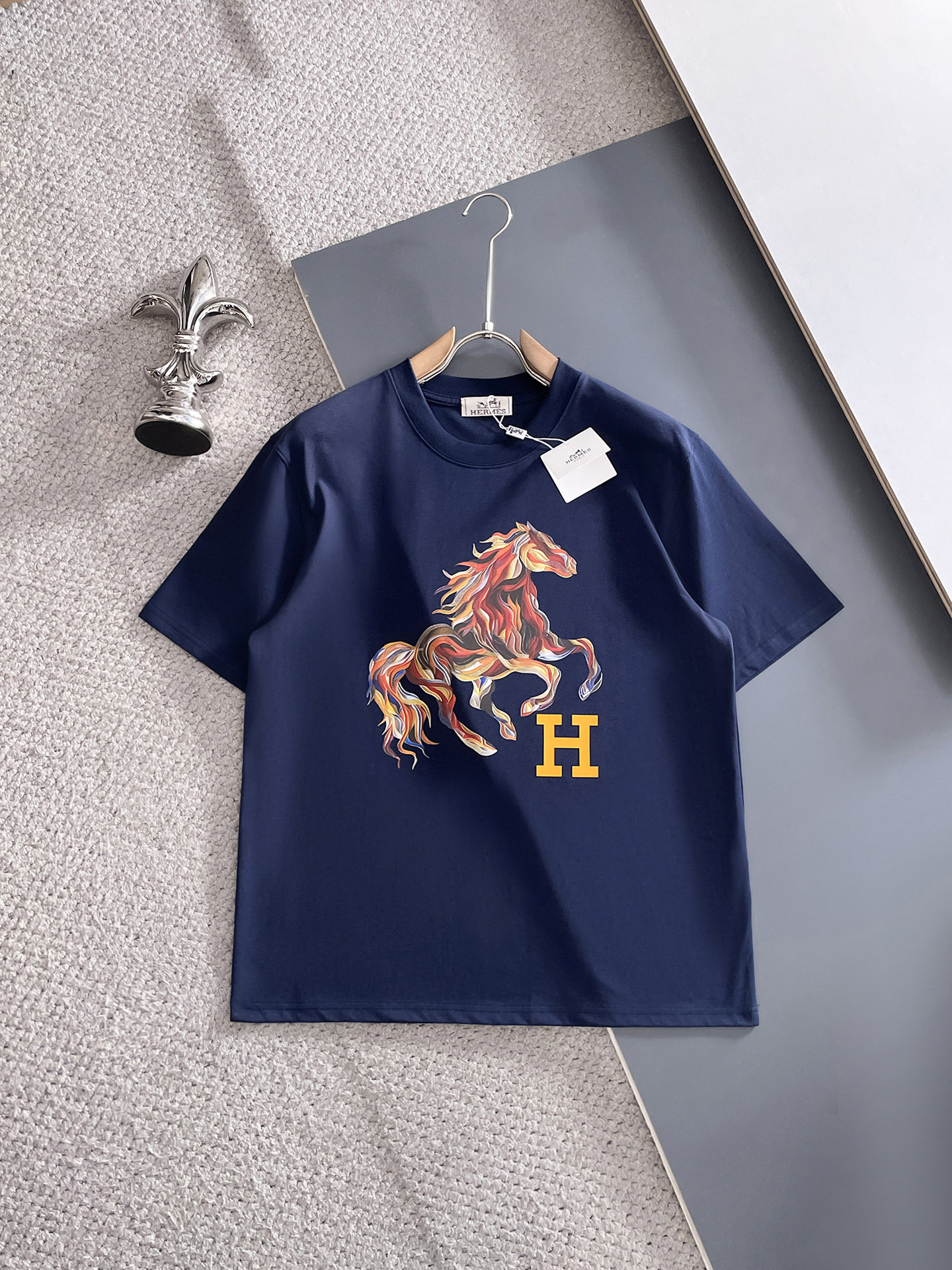 🖤hermes/爱马仕 2026年春夏新品上新 三标齐全 纯棉圆领短袖T恤 专柜码数：M-XXXL 17