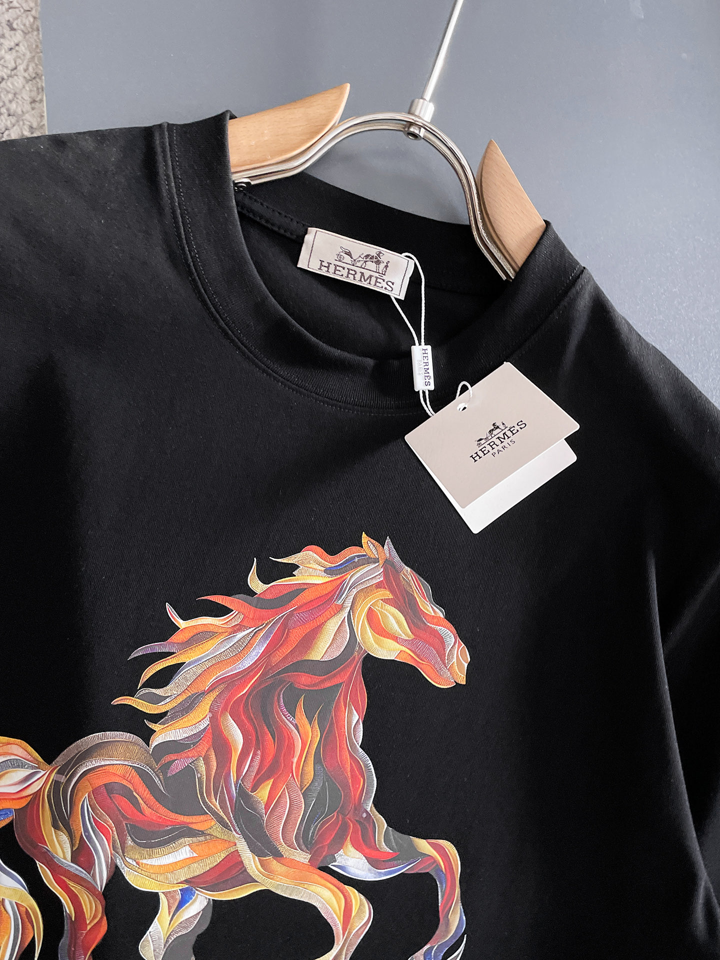 🖤hermes/爱马仕 2026年春夏新品上新 三标齐全 纯棉圆领短袖T恤 专柜码数：M-XXXL 17