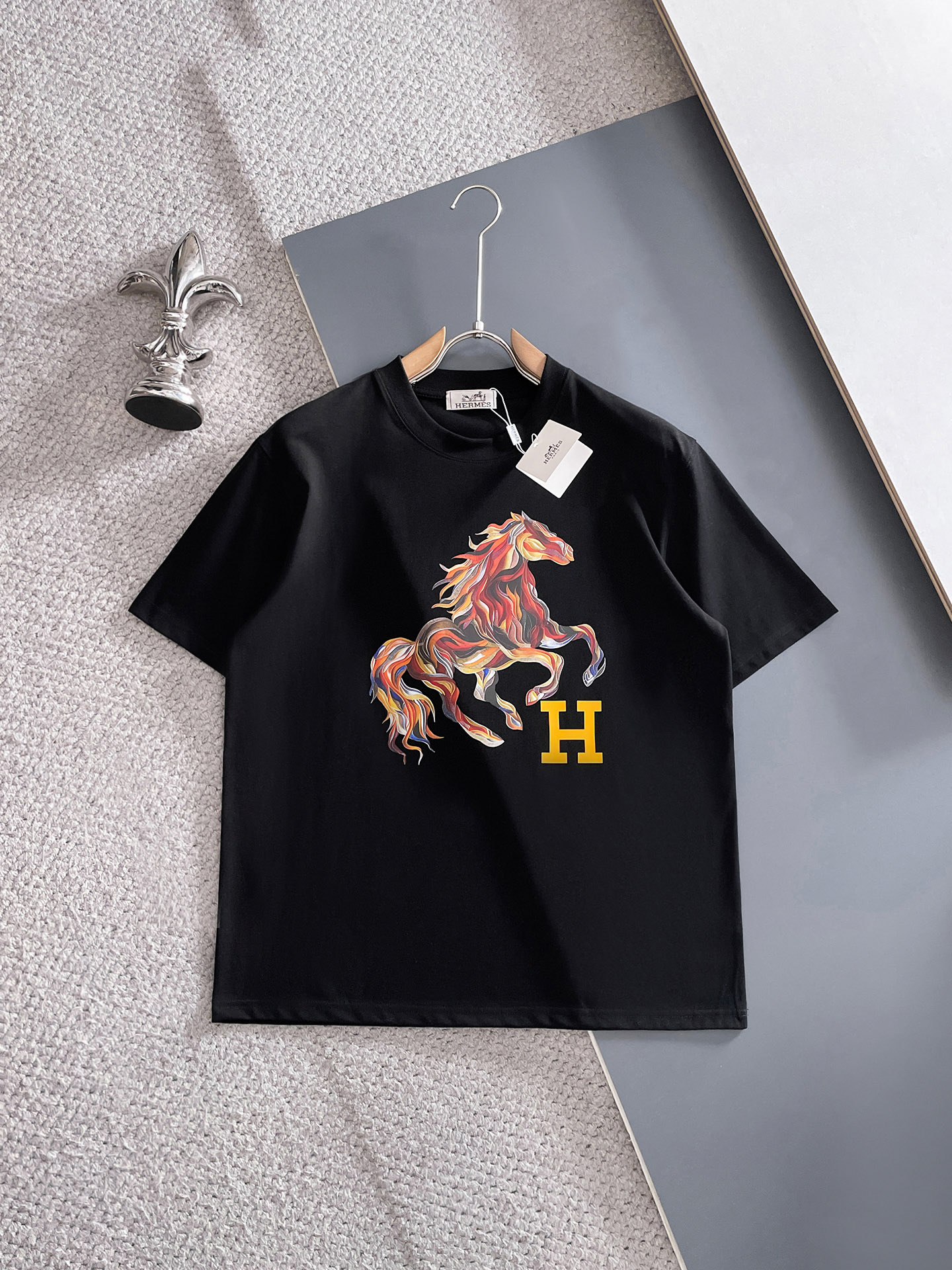 🖤hermes/爱马仕 2026年春夏新品上新 三标齐全 纯棉圆领短袖T恤 专柜码数：M-XXXL 17