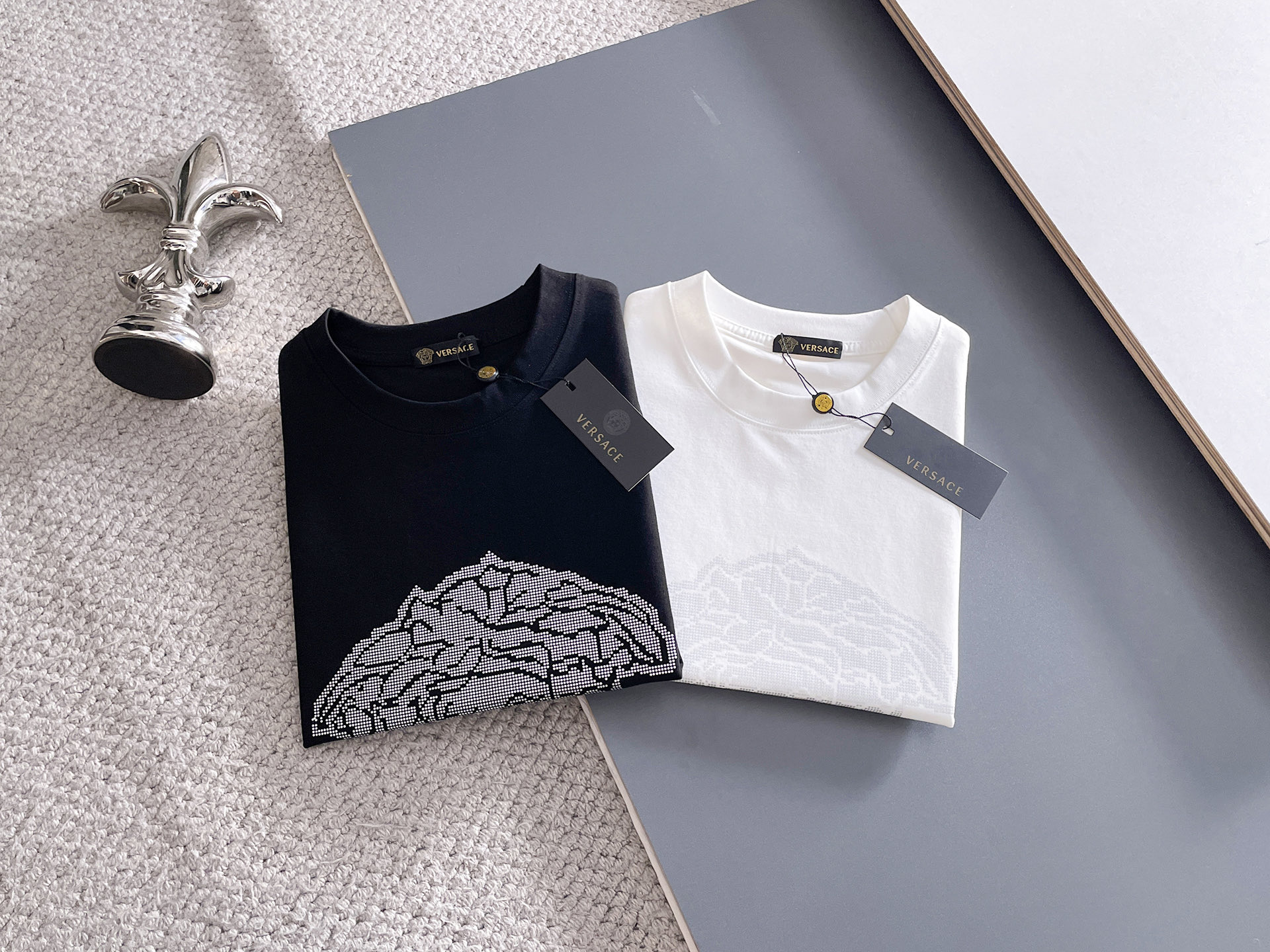 🖤versace/范思哲 2026年春夏新品上新 三标齐全 纯棉圆领短袖T恤 专柜码数：M-XXXL 1