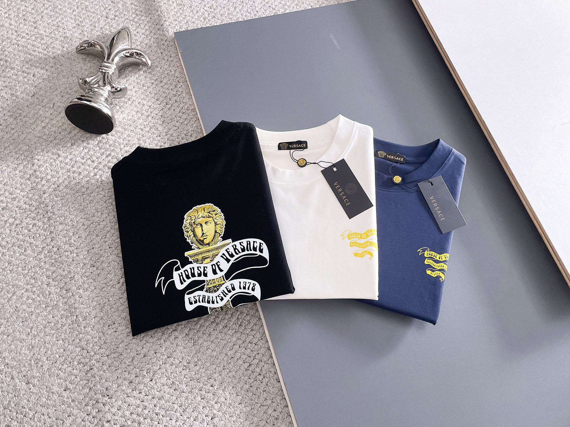 🖤versace/范思哲 2026年春夏新品上新 三标齐全 纯棉圆领短袖T恤 专柜码数：M-XXXL 1