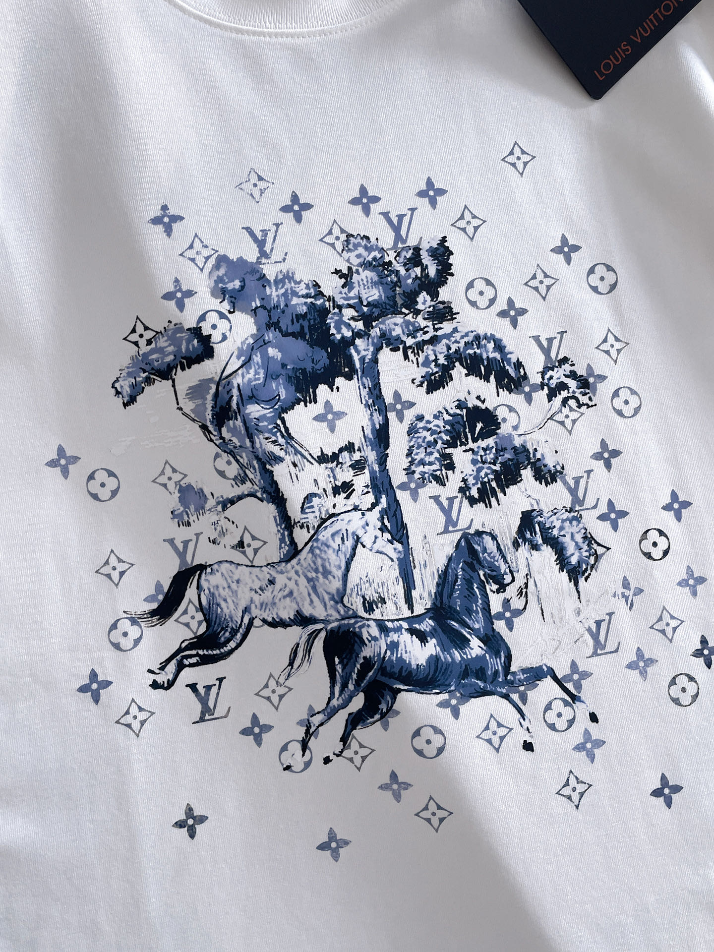 🖤LV/路易威登 2026年春夏新品上新 三标齐全 纯棉圆领短袖T恤 专柜码数：M-XXXL 175/1