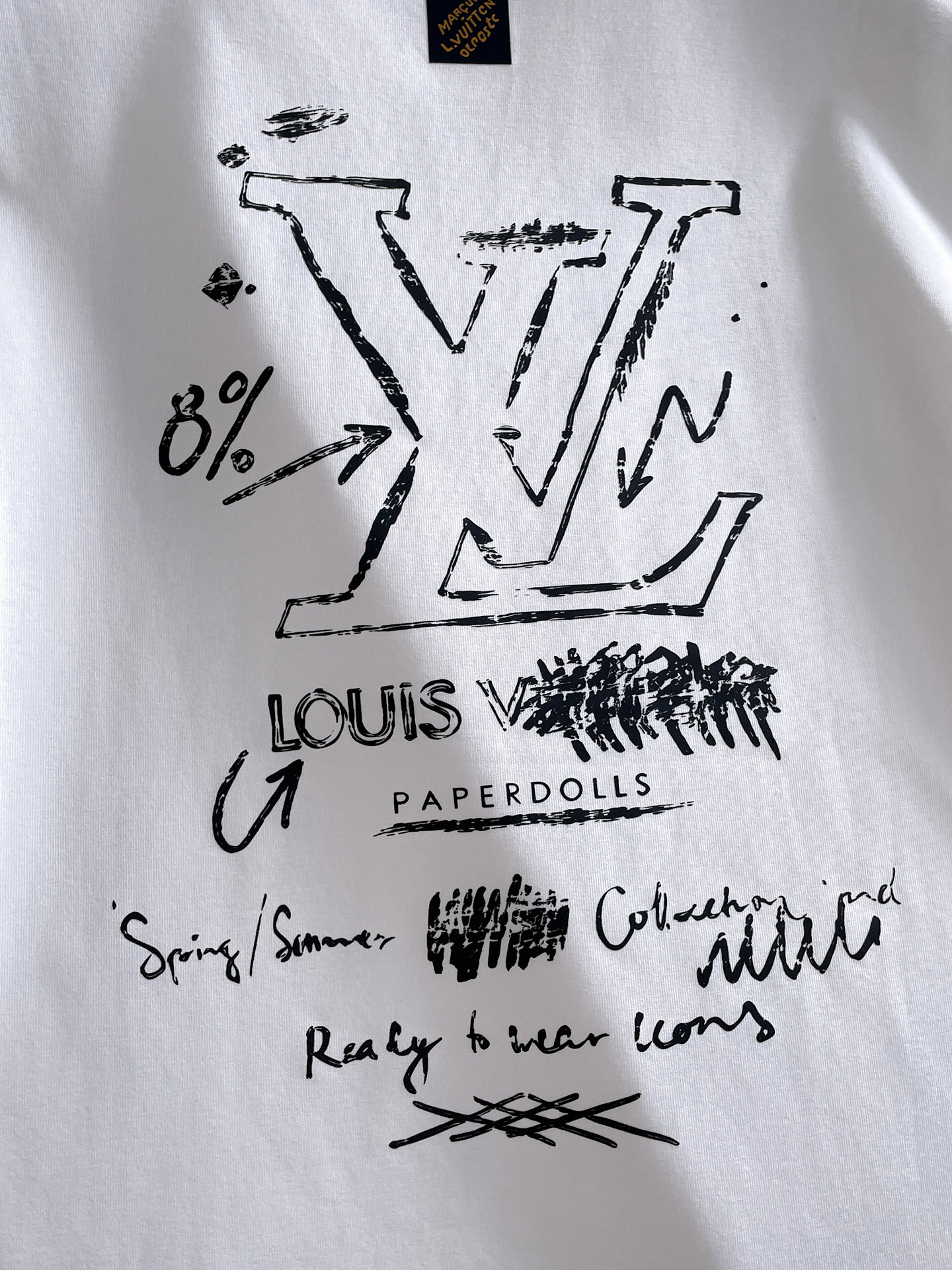 🖤LV/路易威登 2026年春夏新品上新 三标齐全 纯棉圆领短袖T恤 专柜码数：M-XXXL 175/1