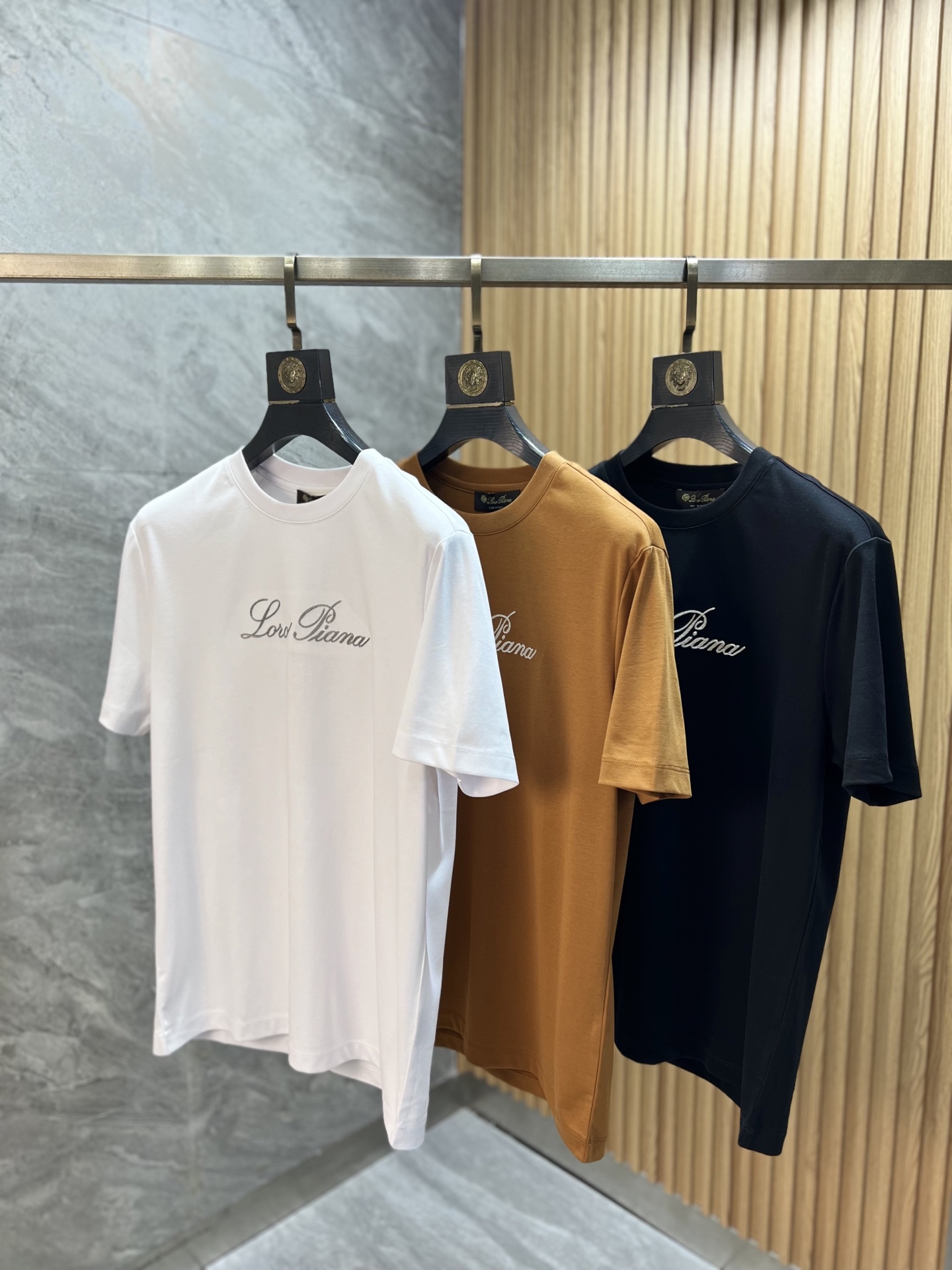 NO:760234,LP 1956 spring and summer new products, complete with three labels, mercerized cotton round neck short-sleeved T-shirt, counter size M-XXXL / recommended L,, loro piana, T-shirt, tees, t-shirt,19860909LP 1956年春夏新品上新 三标齐全 丝光棉圆领短袖T恤 专柜码数M-XXXL /建议L,,loro piana,T-shirt,tees，t-shirt,,Men's clothing