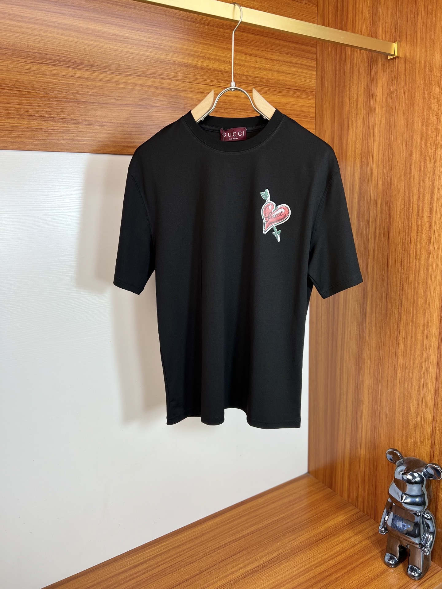 NO:848957,Gucci/Gucci 2026 spring and summer new products, complete with three labels, mercerized cotton round neck short-sleeved T-shirt, counter size M-XXXL / recommended L,, gucci, T-shirt, tees, t-shirt,19860909Gucci/古奇 2026年春夏新品上新 三标齐全 丝光棉圆领短袖T恤 专柜码数M-XXXL /建议L,,gucci,T-shirt,tees，t-shirt,,Men's clothing