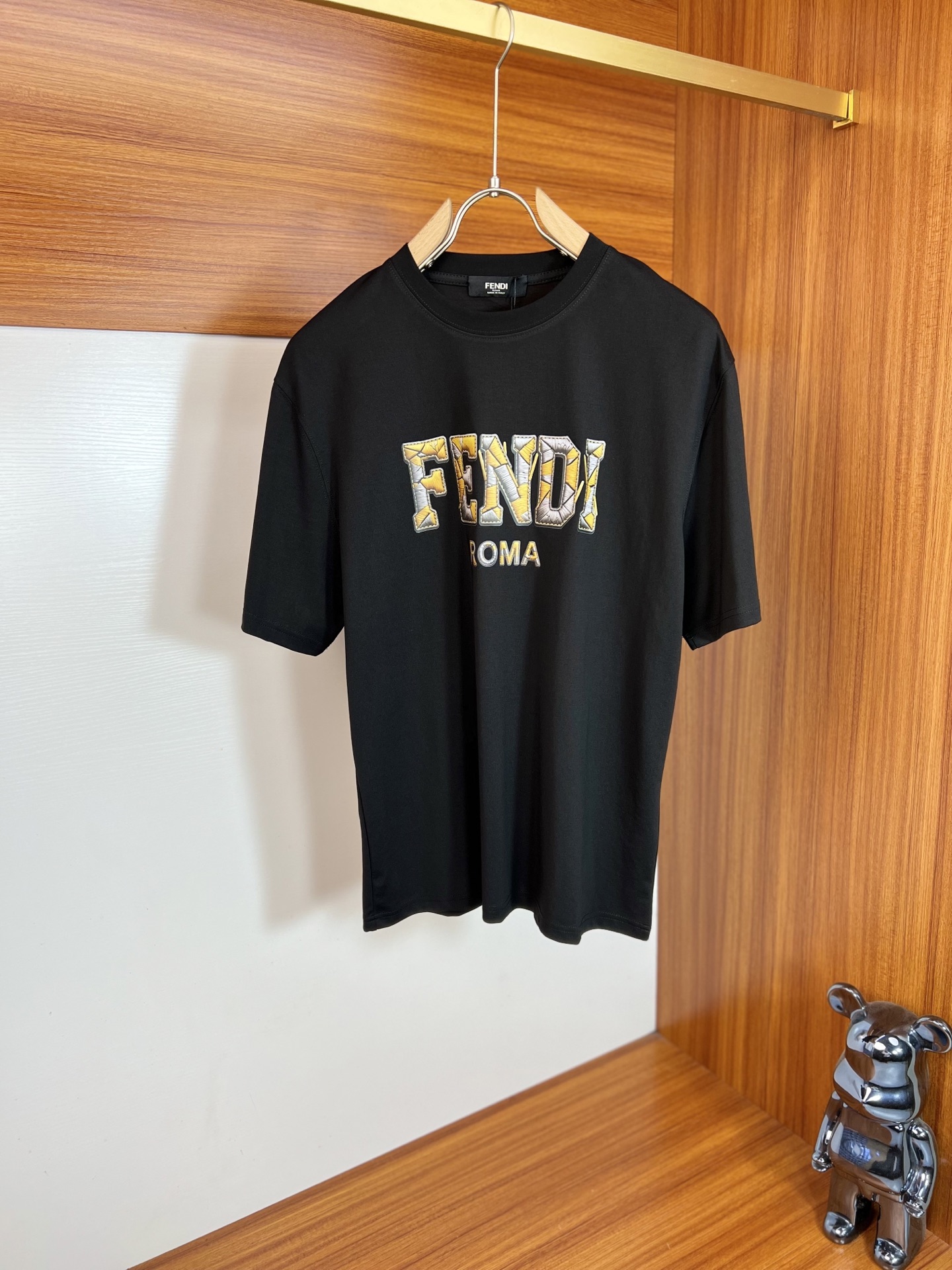 NO:848969,Fendi/Fendi 2026 spring and summer new products, complete with three labels, mercerized cotton round neck short-sleeved T-shirt, counter size M-XXXL / recommended L,, fendi, fendi, T-shirt, tees, t-shirt,19860909Fendi/芬迪 2026年春夏新品上新 三标齐全 丝光棉圆领短袖T恤 专柜码数M-XXXL /建议L,,fendi,fendi,T-shirt,tees，t-shirt,,Men's clothing